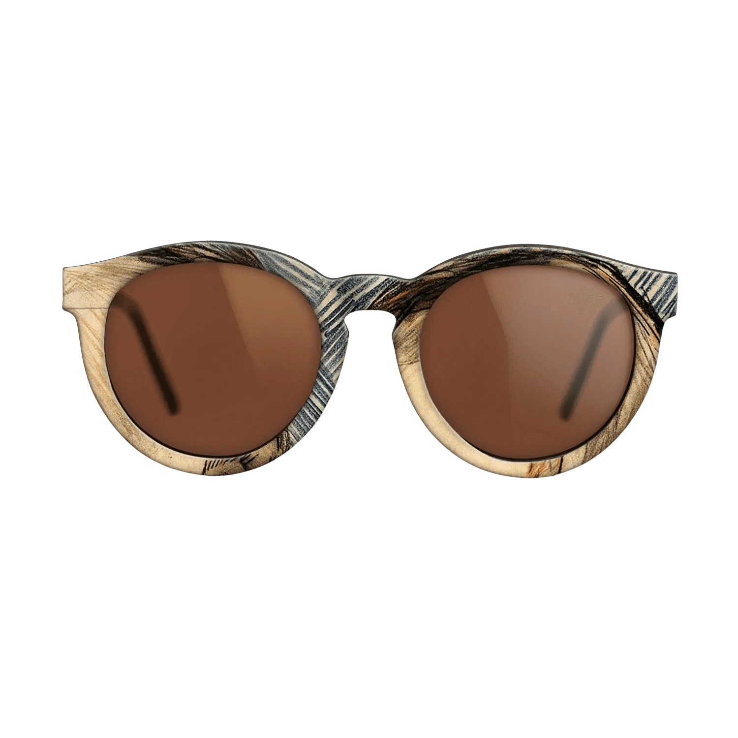 Oil Painting on Straight Grain Walnut: Rococo - Head of a Man (Possibly Theo van Gogh), 1887 - Vincent van Gogh - The Rebel - Round - 1931 - SIRIS wood optic