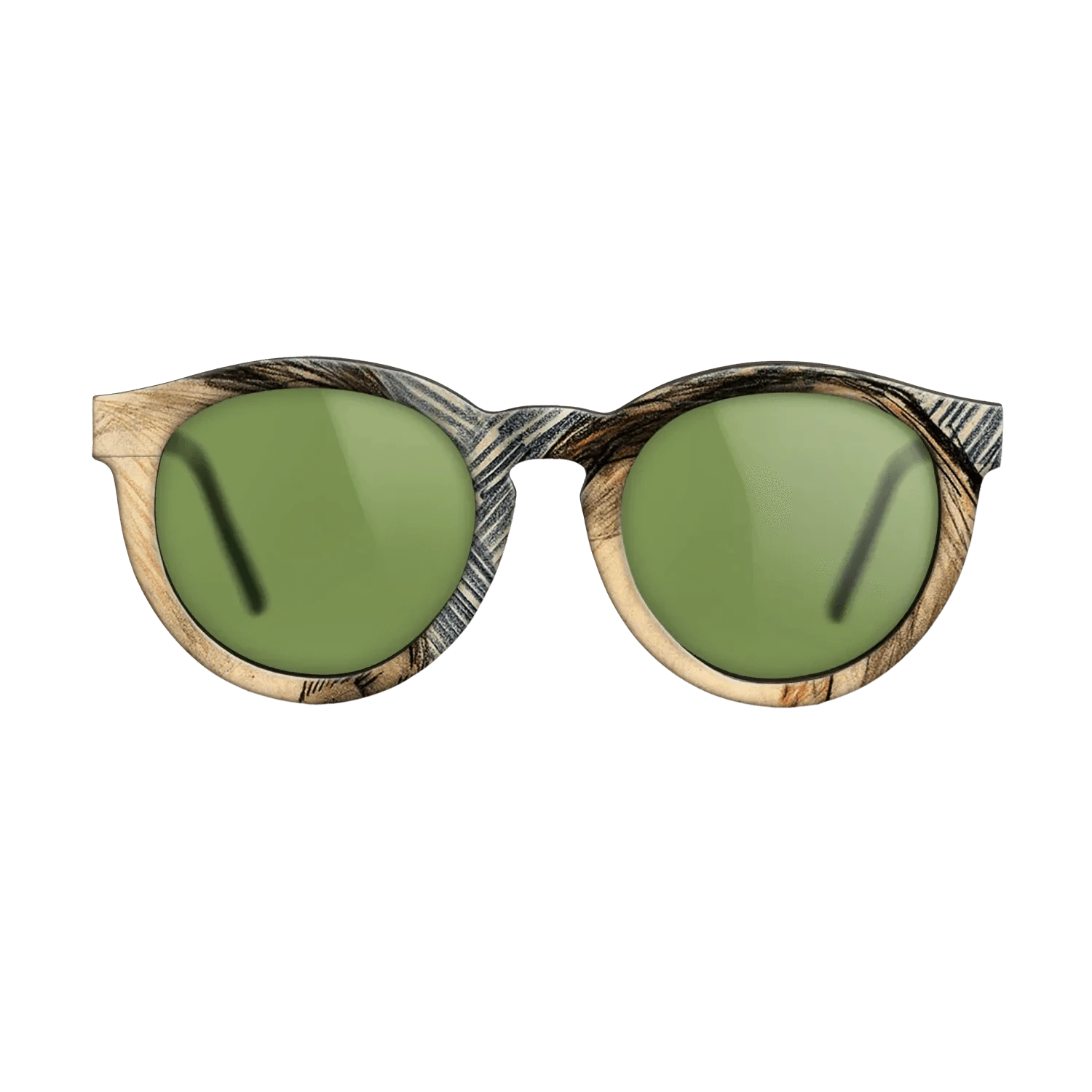 Oil Painting on Straight Grain Walnut: Rococo - Head of a Man (Possibly Theo van Gogh), 1887 - Vincent van Gogh - The Rebel - Round - 1931 - SIRIS wood optic