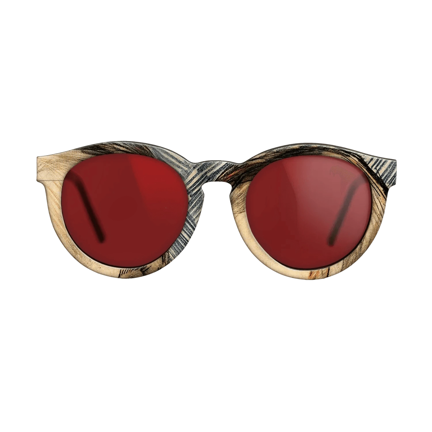 Oil Painting on Straight Grain Walnut: Rococo - Head of a Man (Possibly Theo van Gogh), 1887 - Vincent van Gogh - The Rebel - Round - 1931 - SIRIS wood optic