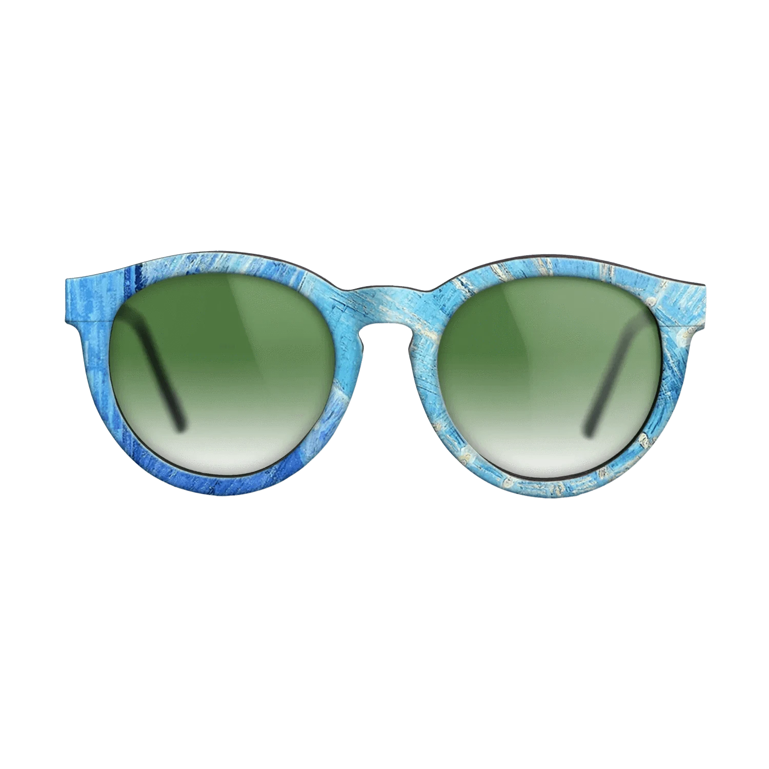 Oil Painting on Straight Grain Walnut: Rococo - Head of an Angel, after Rembrandt Vincent van Gogh - The Rebel - Round - 1368 - SIRIS wood optic