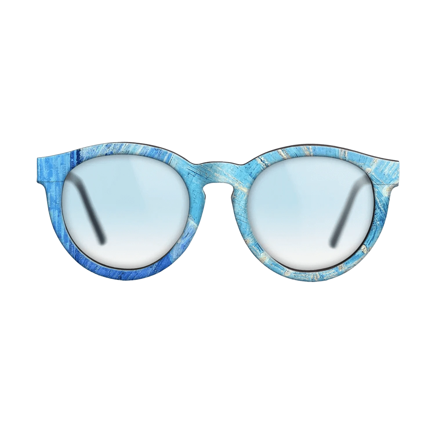 Oil Painting on Straight Grain Walnut: Rococo - Head of an Angel, after Rembrandt Vincent van Gogh - The Rebel - Round - 1368 - SIRIS wood optic