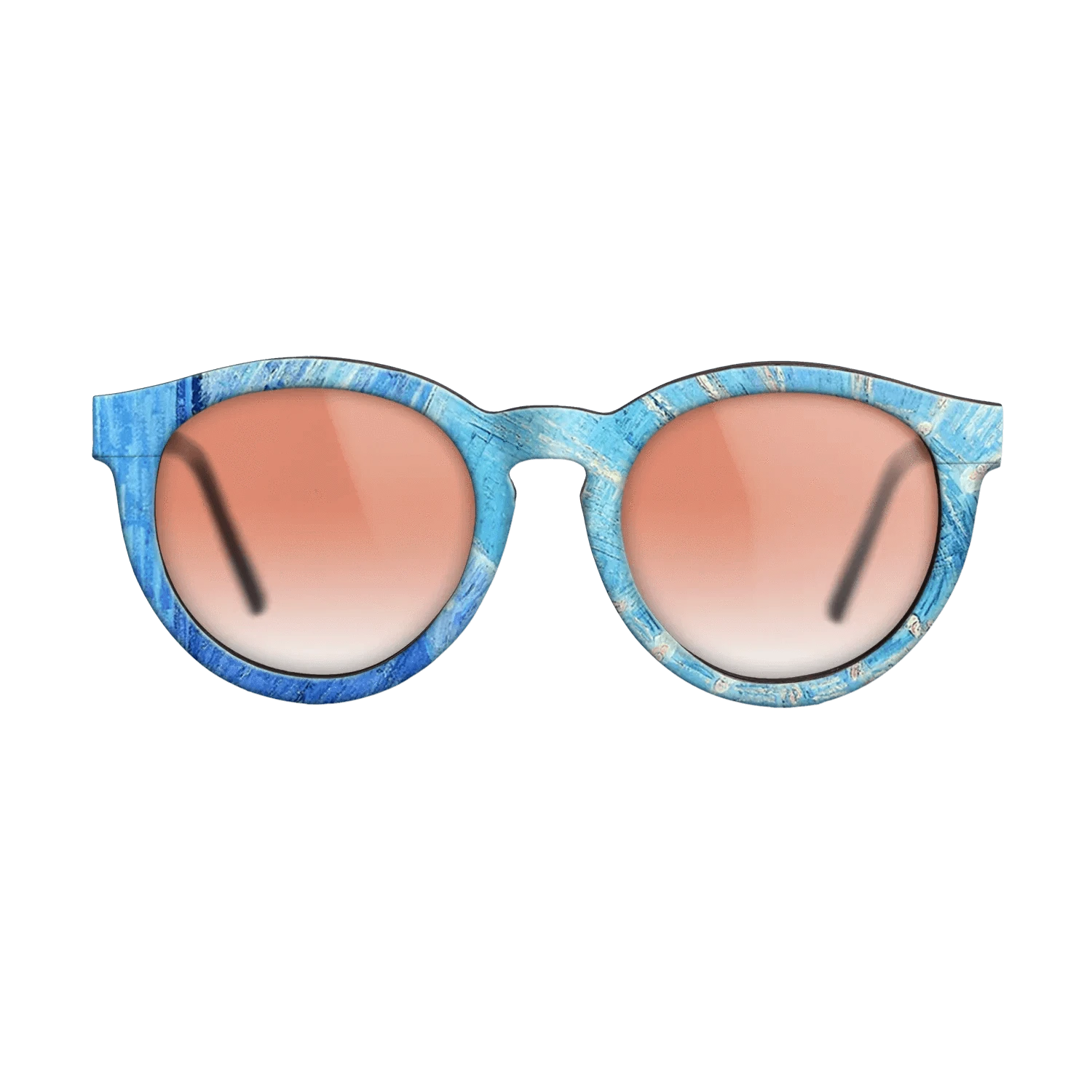 Oil Painting on Straight Grain Walnut: Rococo - Head of an Angel, after Rembrandt Vincent van Gogh - The Rebel - Round - 1368 - SIRIS wood optic