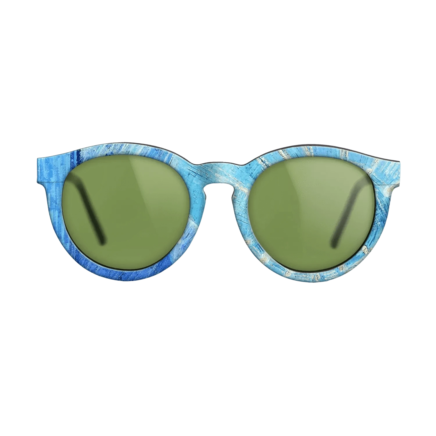 Oil Painting on Straight Grain Walnut: Rococo - Head of an Angel, after Rembrandt Vincent van Gogh - The Rebel - Round - 1368 - SIRIS wood optic