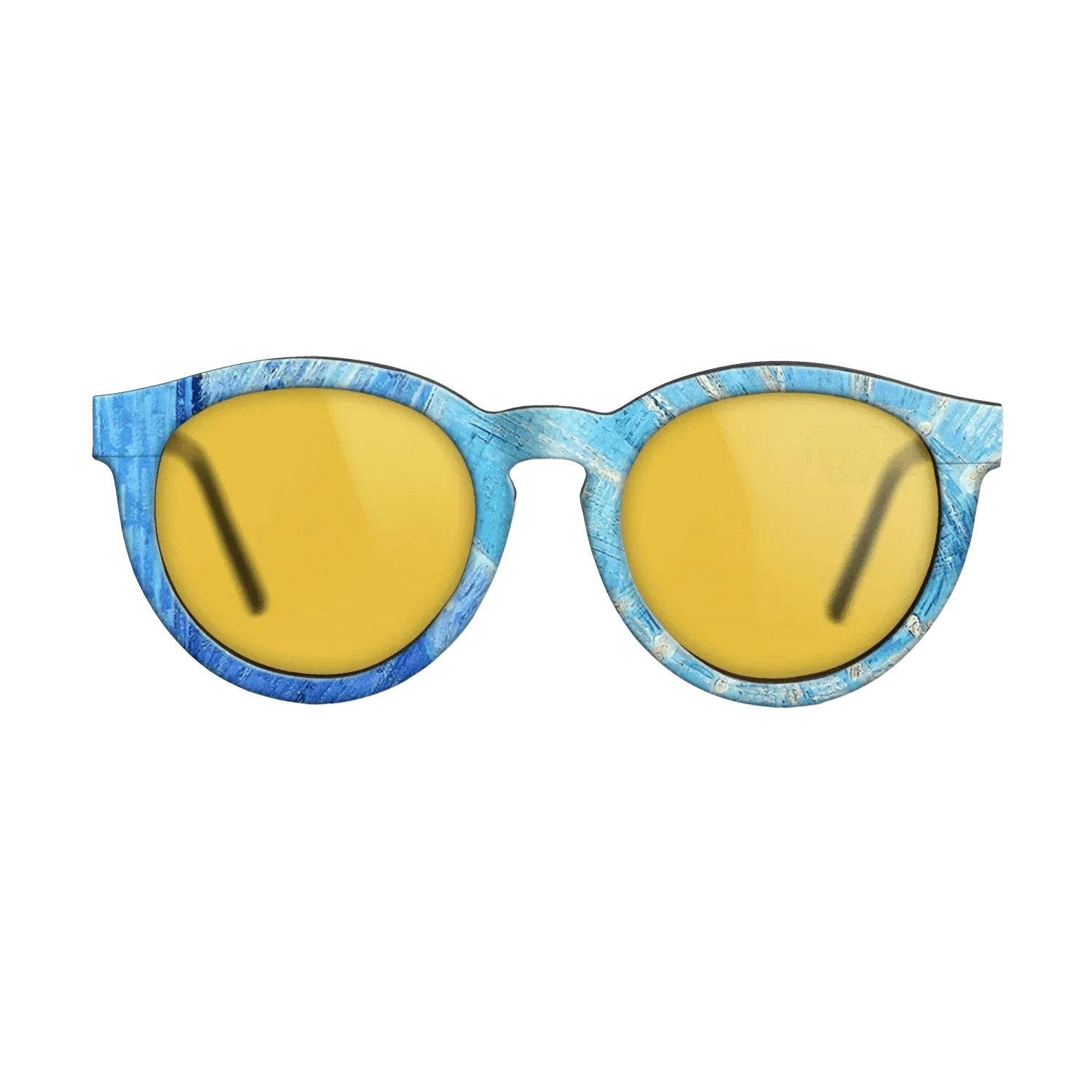 Oil Painting on Straight Grain Walnut: Rococo - Head of an Angel, after Rembrandt Vincent van Gogh - The Rebel - Round - 1368 - SIRIS wood optic