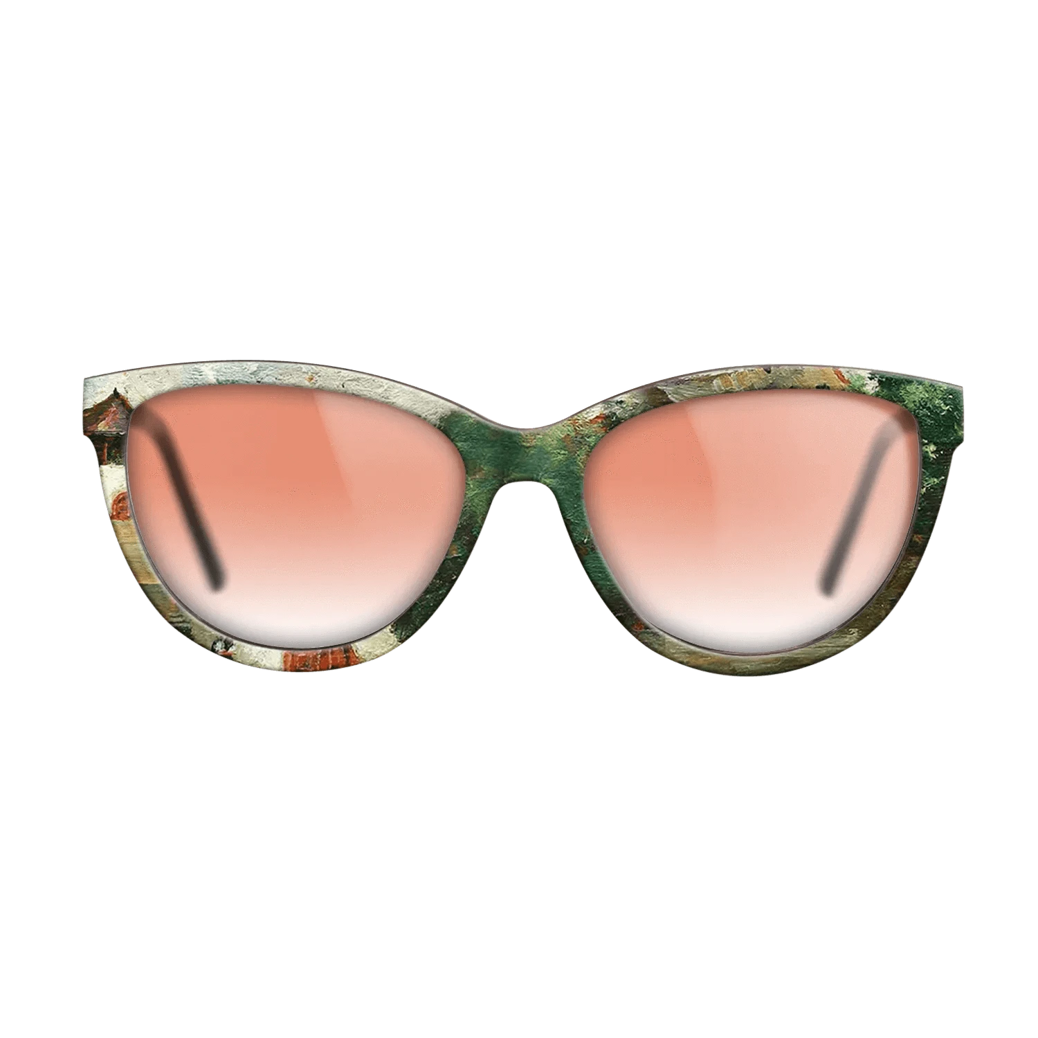 Oil Painting on Straight Grain Walnut: Rococo - House in Oltenia - Stefan Luchian - The Maiden - Cat - 760 - SIRIS wood optic