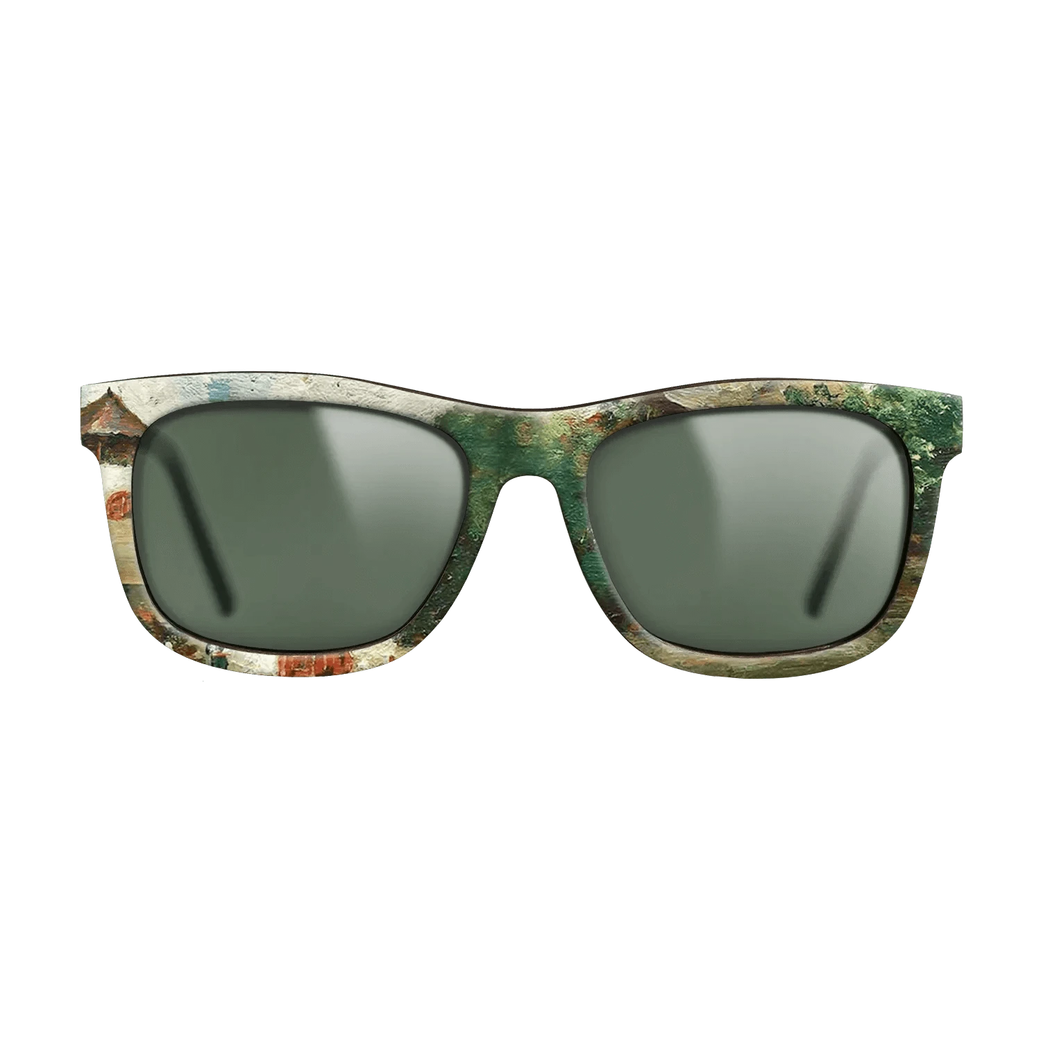 Oil Painting on Straight Grain Walnut: Rococo - House in Oltenia - Stefan Luchian - The Hero - Square - 760 - SIRIS wood optic