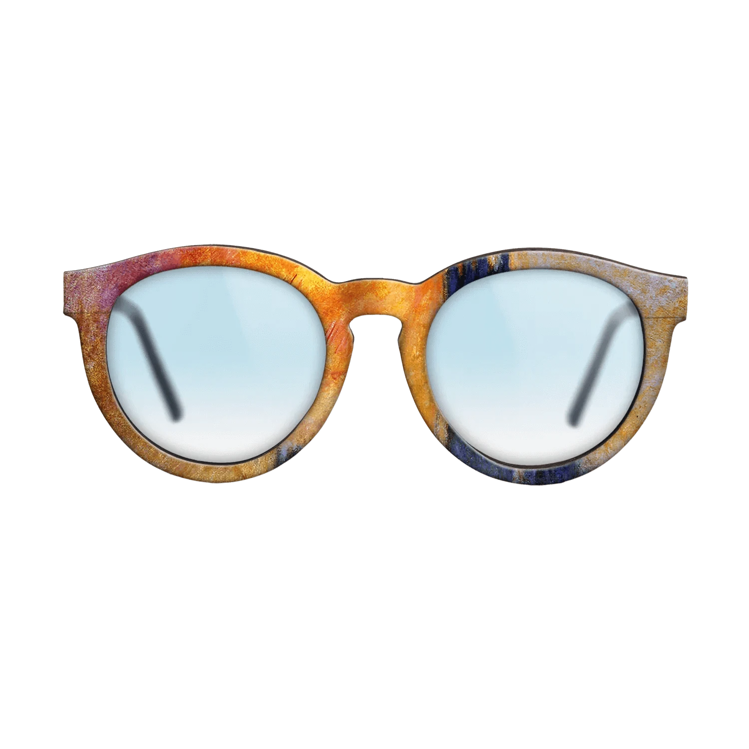 Oil Painting on Straight Grain Walnut: Rococo - House of Parliament Sun, 1903 - Claude Monet - The Rebel - Round - 1886 - SIRIS wood optic