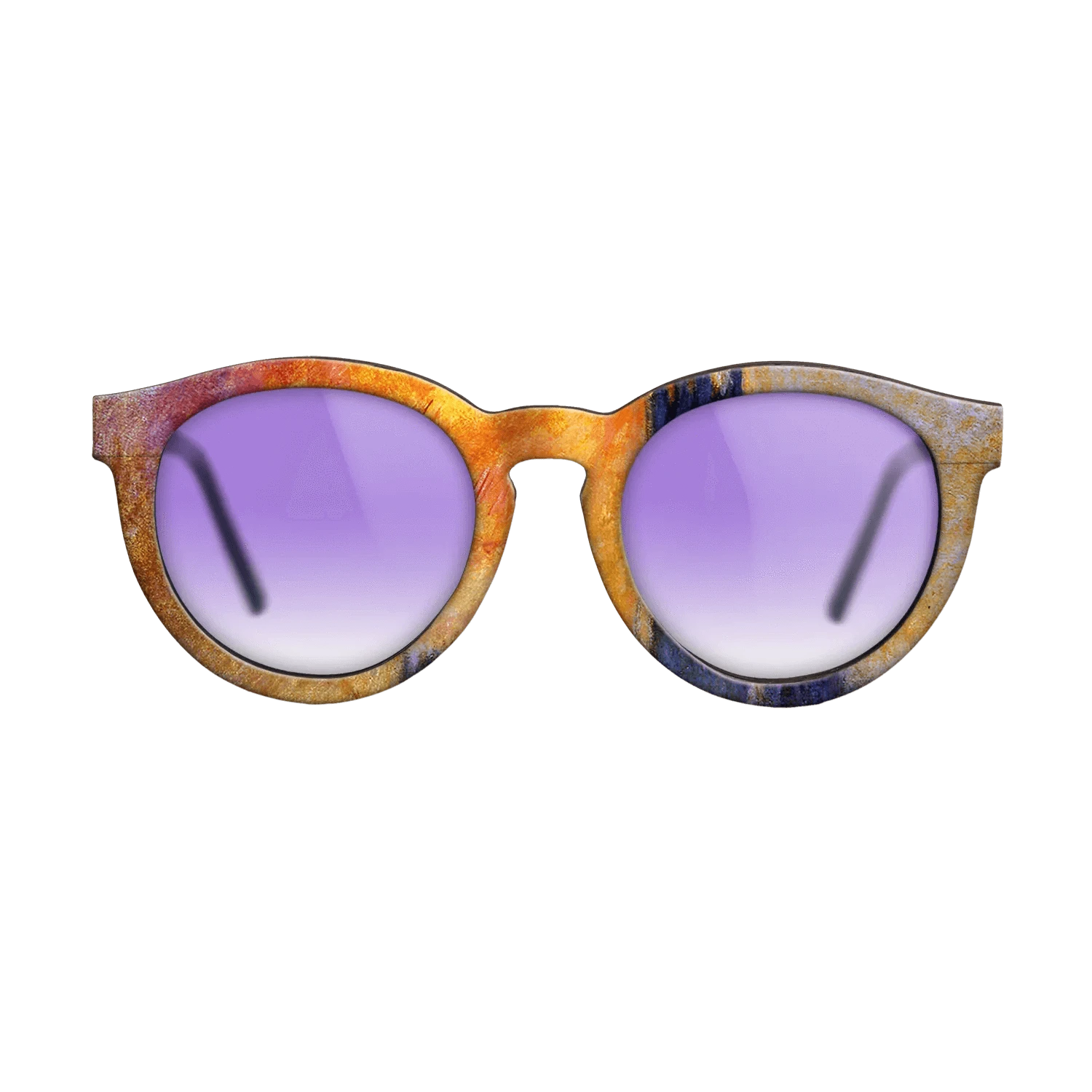 Oil Painting on Straight Grain Walnut: Rococo - House of Parliament Sun, 1903 - Claude Monet - The Rebel - Round - 1886 - SIRIS wood optic