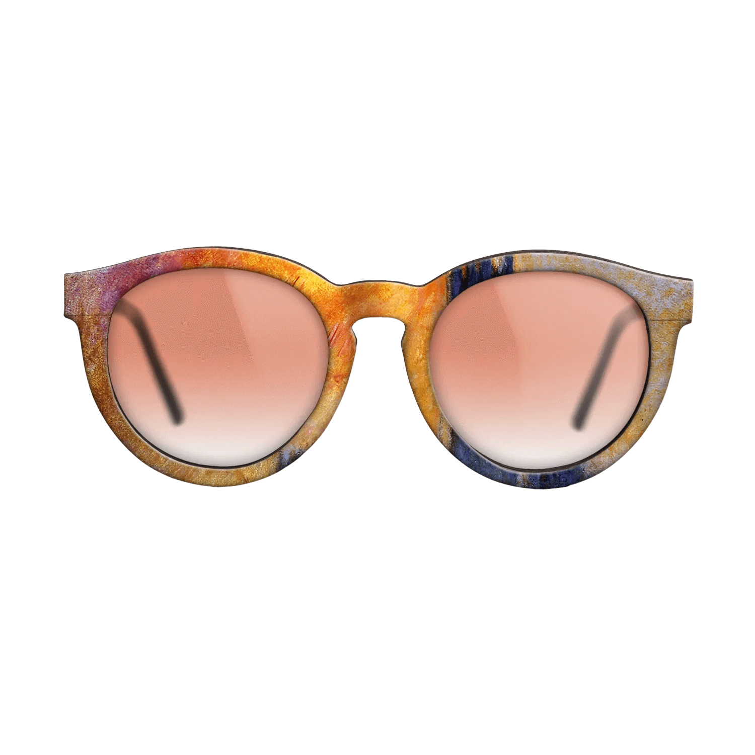 Oil Painting on Straight Grain Walnut: Rococo - House of Parliament Sun, 1903 - Claude Monet - The Rebel - Round - 1886 - SIRIS wood optic