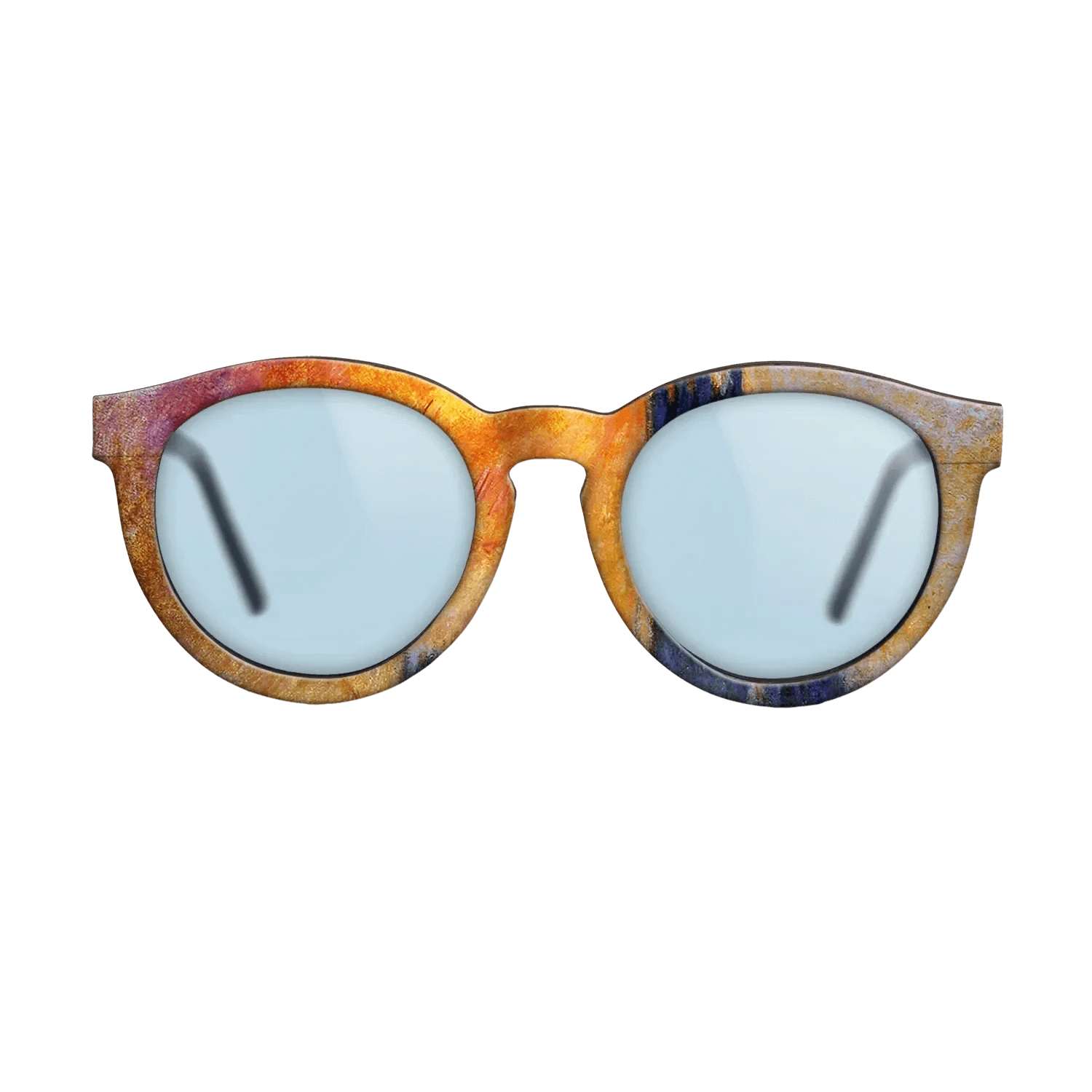 Oil Painting on Straight Grain Walnut: Rococo - House of Parliament Sun, 1903 - Claude Monet - The Rebel - Round - 1886 - SIRIS wood optic