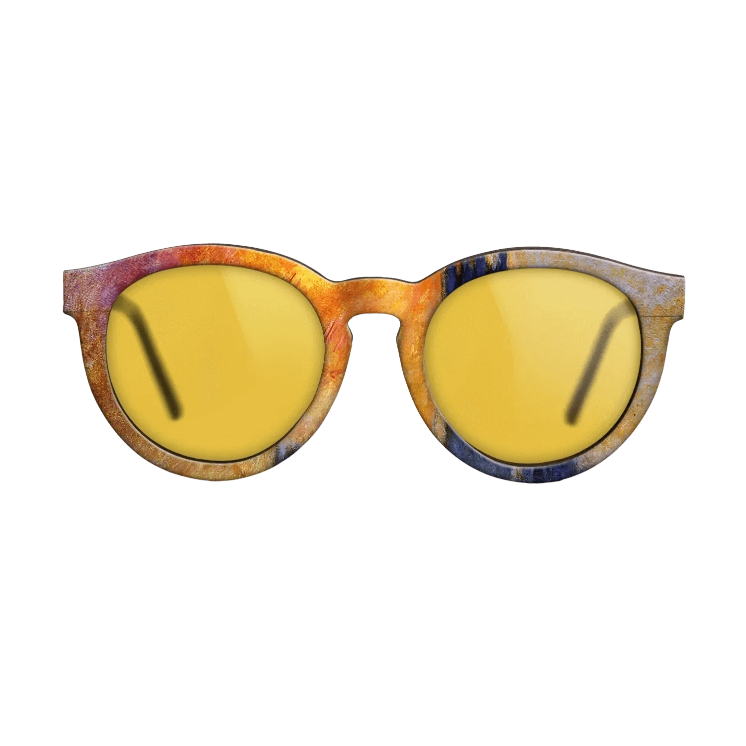 Oil Painting on Straight Grain Walnut: Rococo - House of Parliament Sun, 1903 - Claude Monet - The Rebel - Round - 1886 - SIRIS wood optic