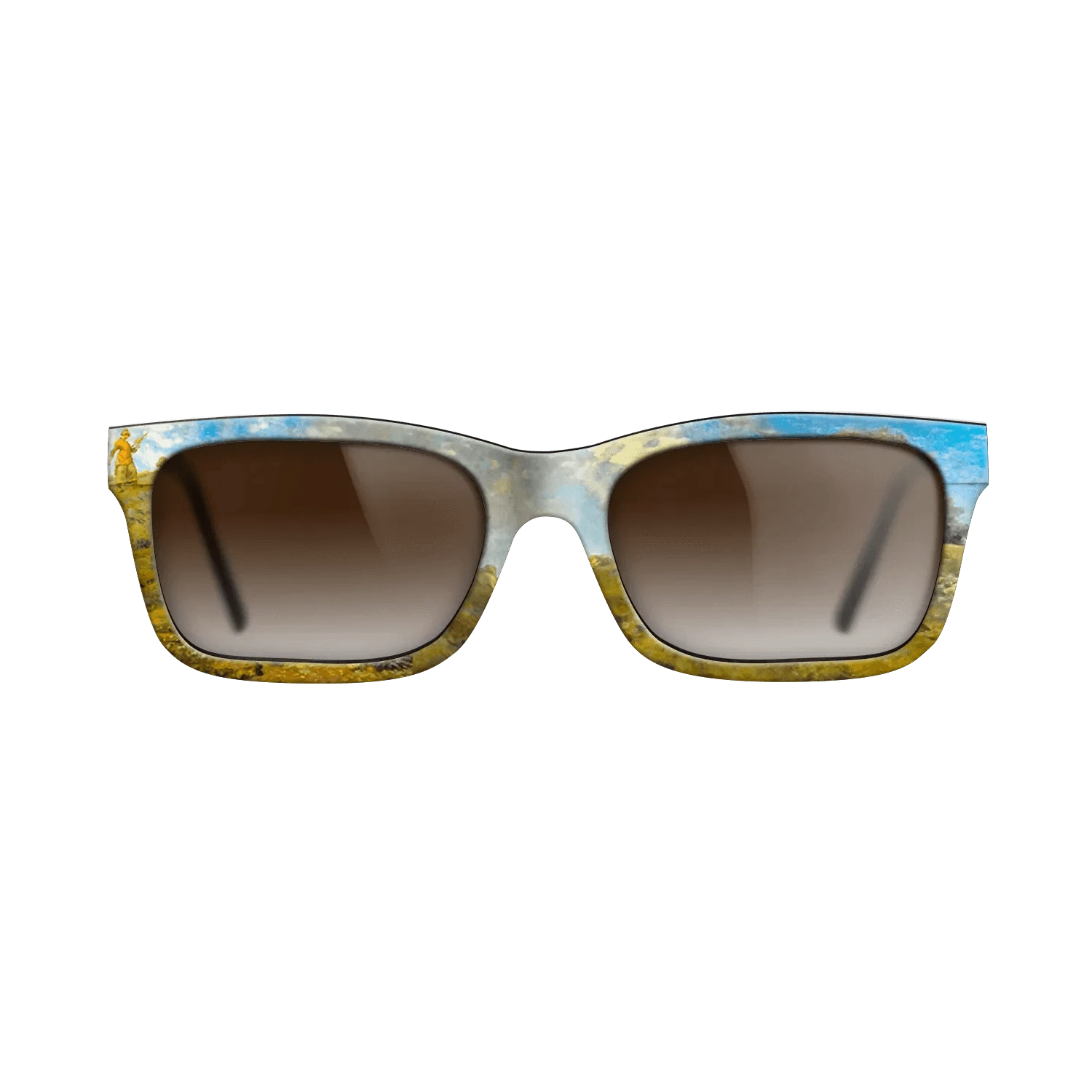 Oil Painting on Straight Grain Walnut: Rococo - In the Auvergne, 1869 - Jean-Francois Millet - The Sage - Rectangle - 1622 - SIRIS wood optic