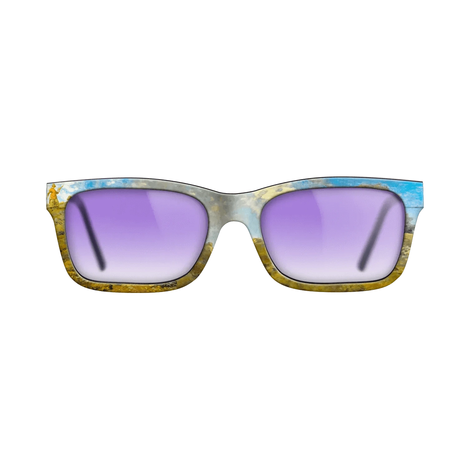 Oil Painting on Straight Grain Walnut: Rococo - In the Auvergne, 1869 - Jean-Francois Millet - The Sage - Rectangle - 1622 - SIRIS wood optic