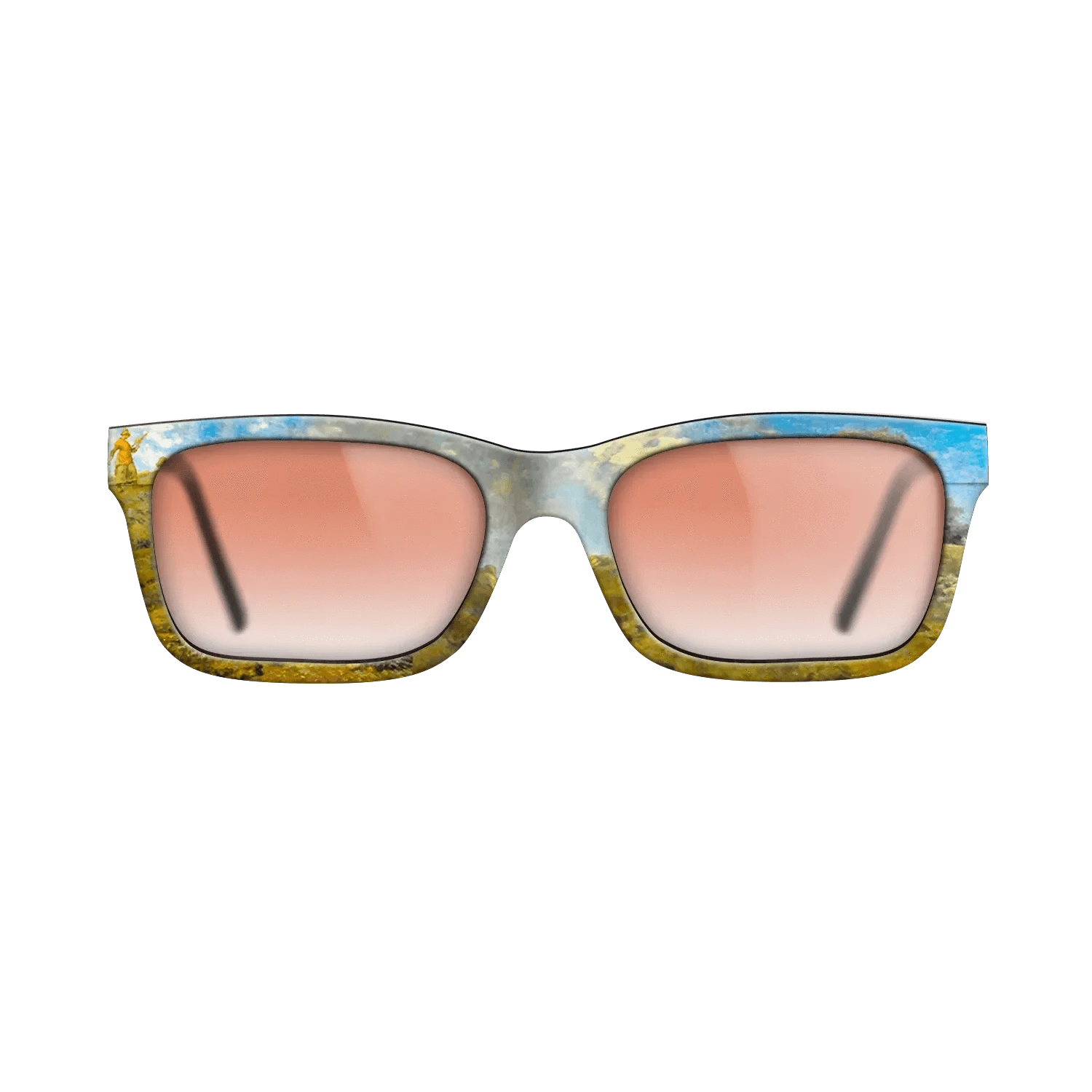 Oil Painting on Straight Grain Walnut: Rococo - In the Auvergne, 1869 - Jean-Francois Millet - The Sage - Rectangle - 1622 - SIRIS wood optic