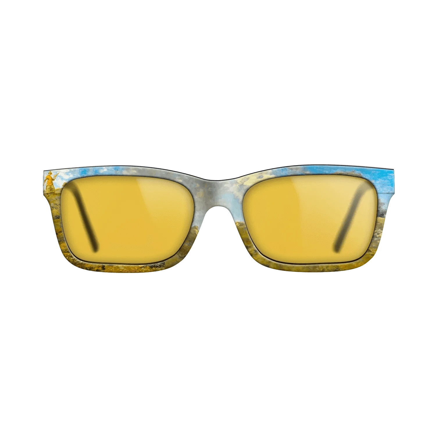 Oil Painting on Straight Grain Walnut: Rococo - In the Auvergne, 1869 - Jean-Francois Millet - The Sage - Rectangle - 1622 - SIRIS wood optic