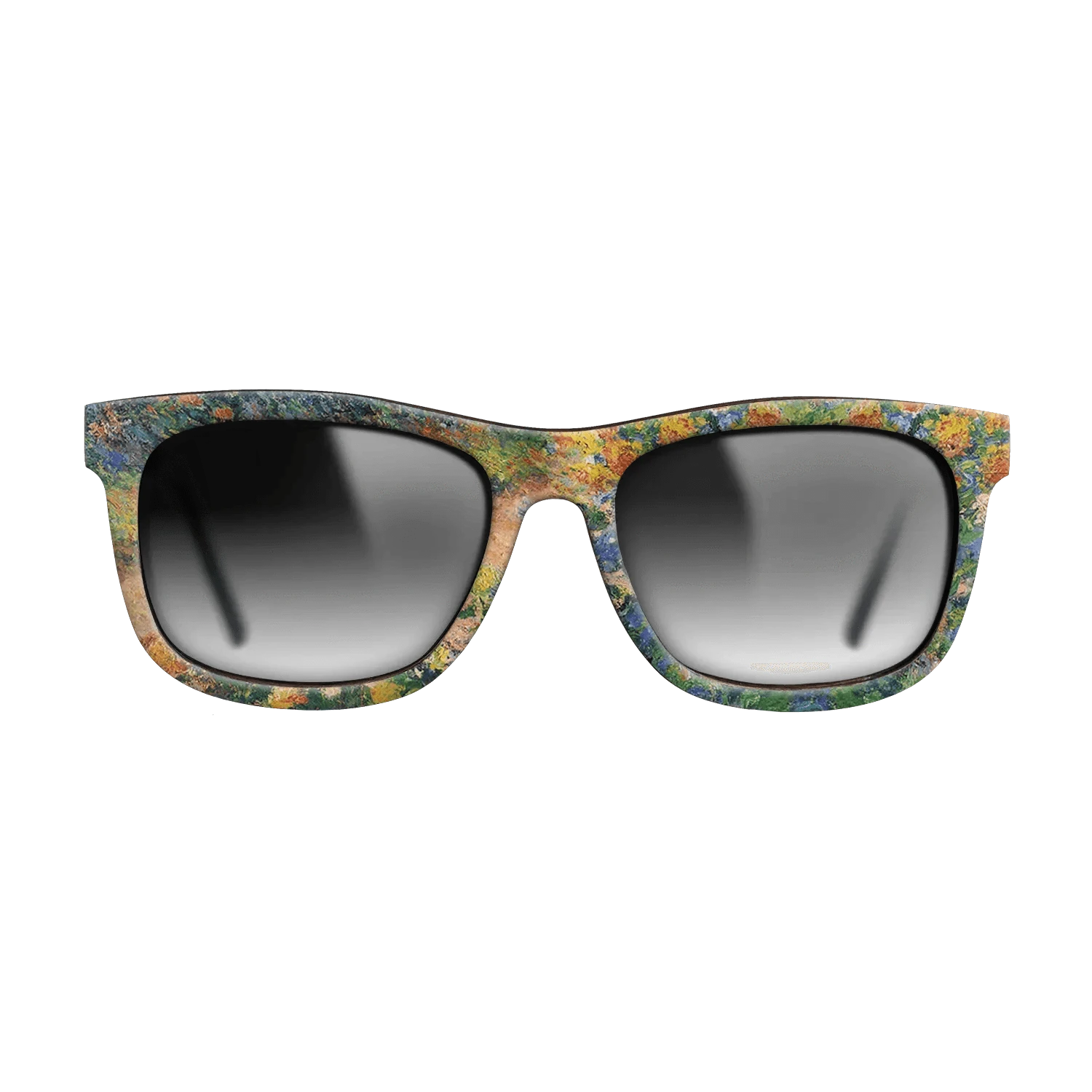 Oil Painting on Straight Grain Walnut: Rococo - In the Garden, 1895 - Claude Monet - The Hero - Square - 1257 - SIRIS wood optic