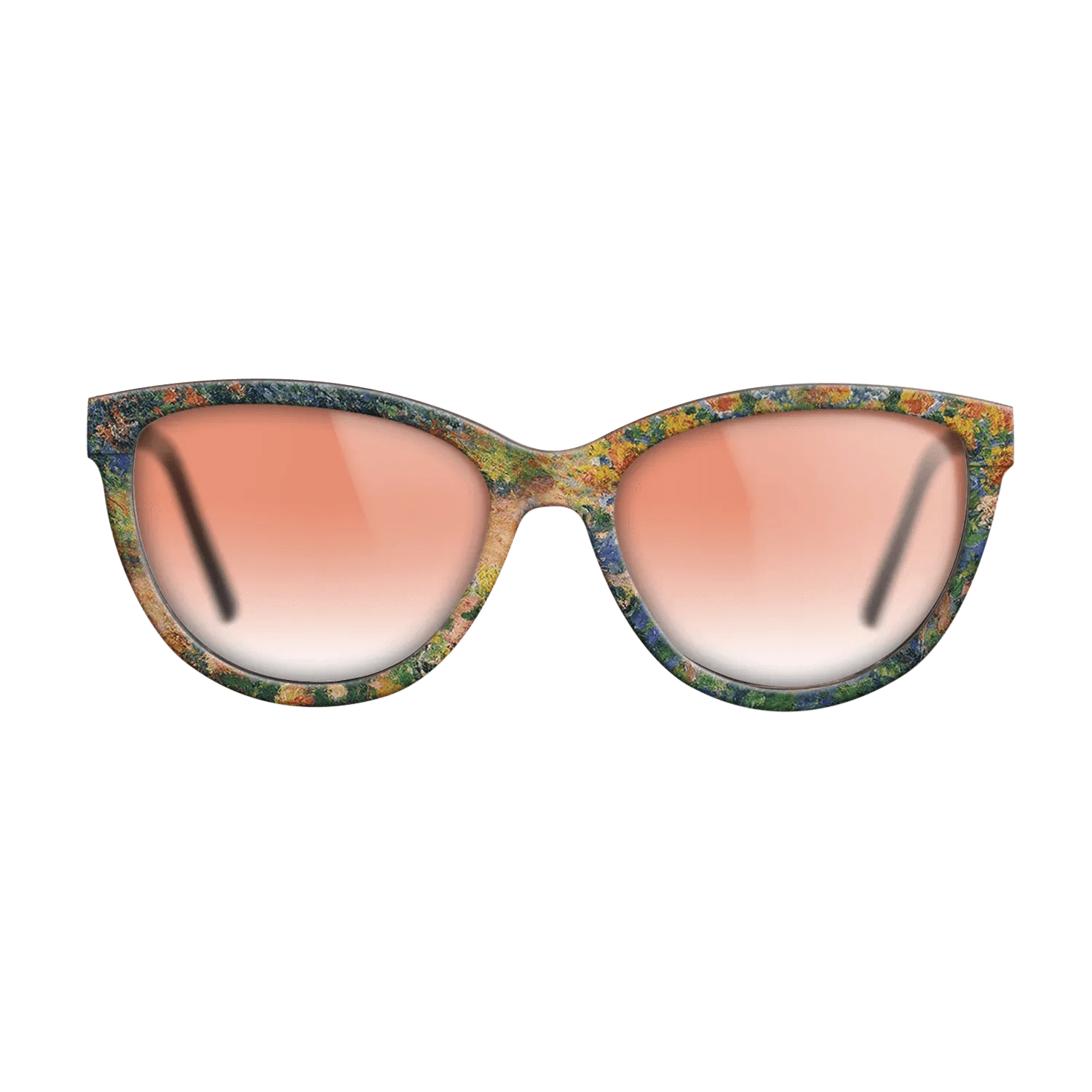 Oil Painting on Straight Grain Walnut: Rococo - In the Garden, 1895 - Claude Monet - The Maiden - Cat - 1257 - SIRIS wood optic