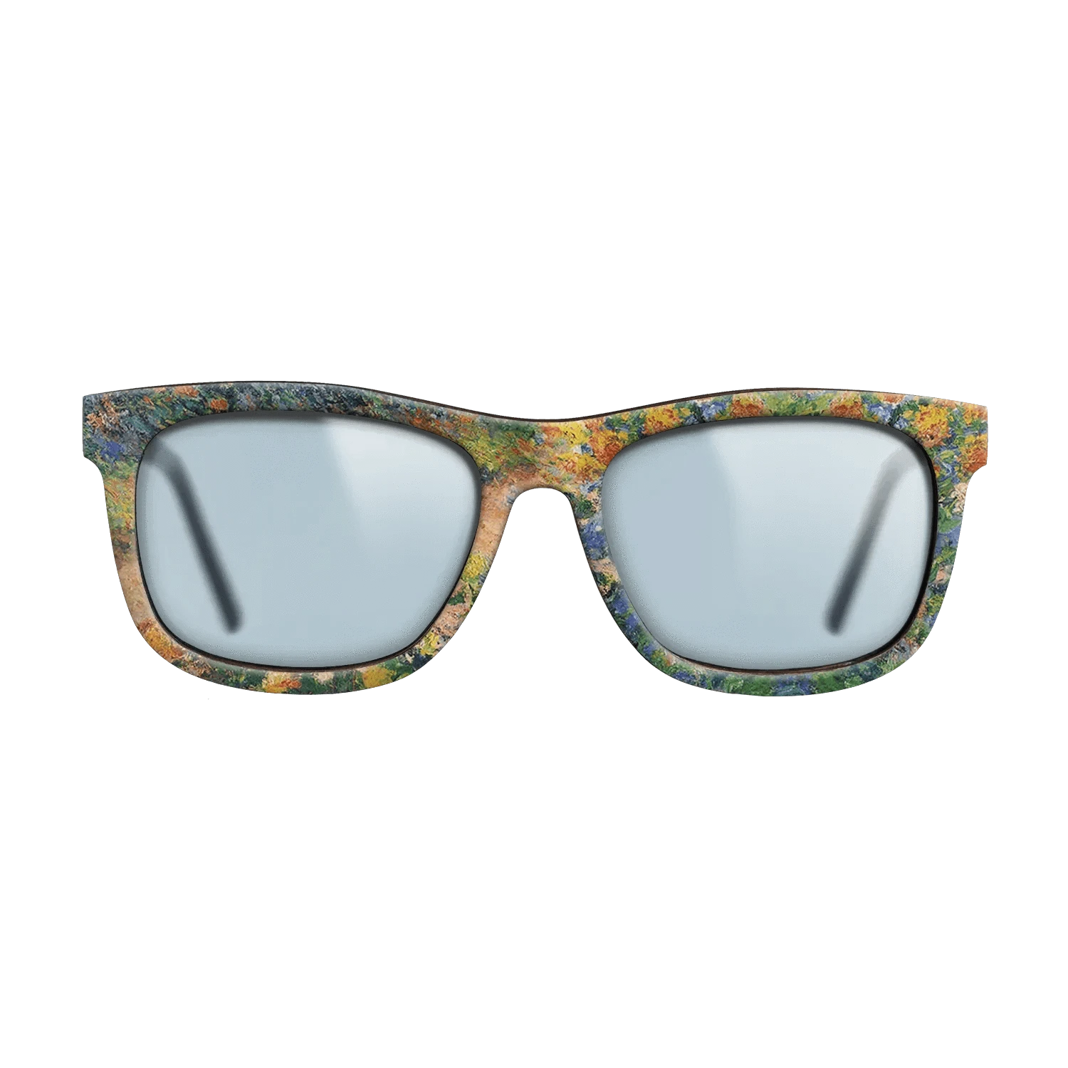 Oil Painting on Straight Grain Walnut: Rococo - In the Garden, 1895 - Claude Monet - The Hero - Square - 1257 - SIRIS wood optic