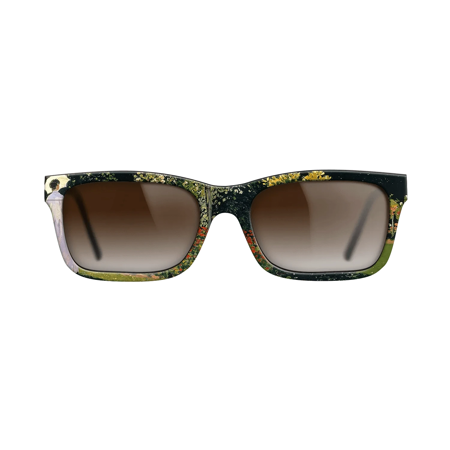 Oil Painting on Straight Grain Walnut: Rococo - Jeanne-Marguerite Lecadre in the Garden, 1866 - Claude Monet - The Sage - Rectangle - 1724 - SIRIS wood optic