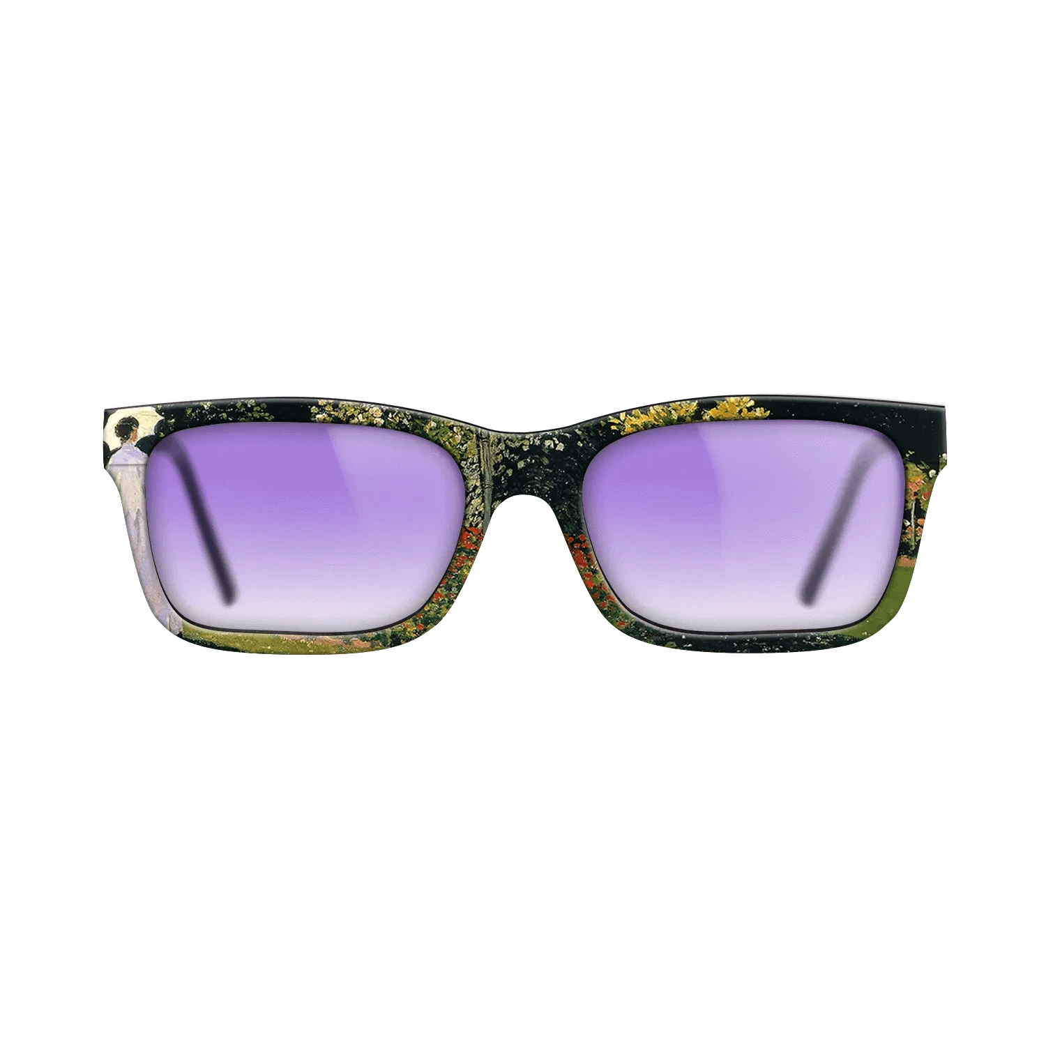 Oil Painting on Straight Grain Walnut: Rococo - Jeanne-Marguerite Lecadre in the Garden, 1866 - Claude Monet - The Sage - Rectangle - 1724 - SIRIS wood optic