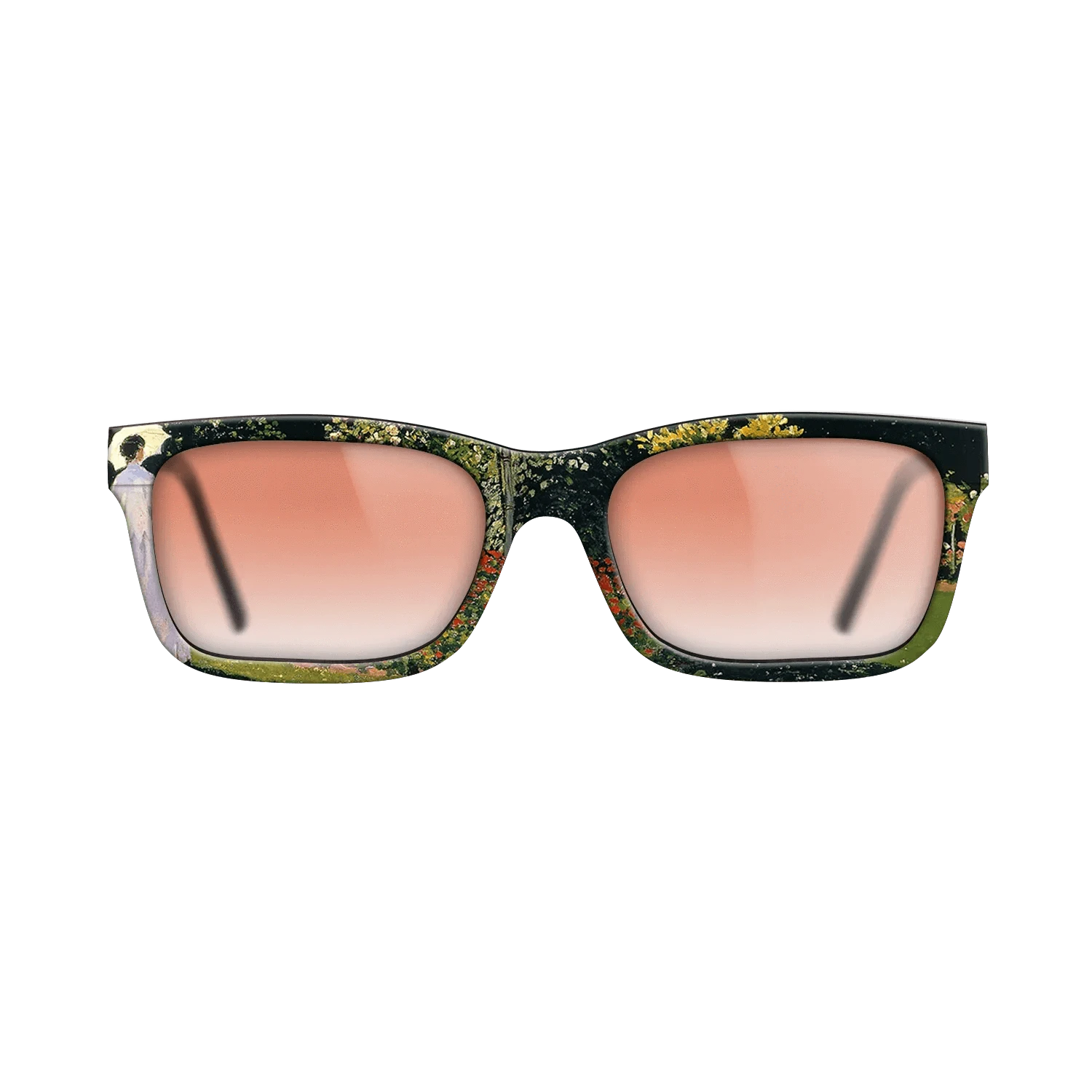 Oil Painting on Straight Grain Walnut: Rococo - Jeanne-Marguerite Lecadre in the Garden, 1866 - Claude Monet - The Sage - Rectangle - 1724 - SIRIS wood optic