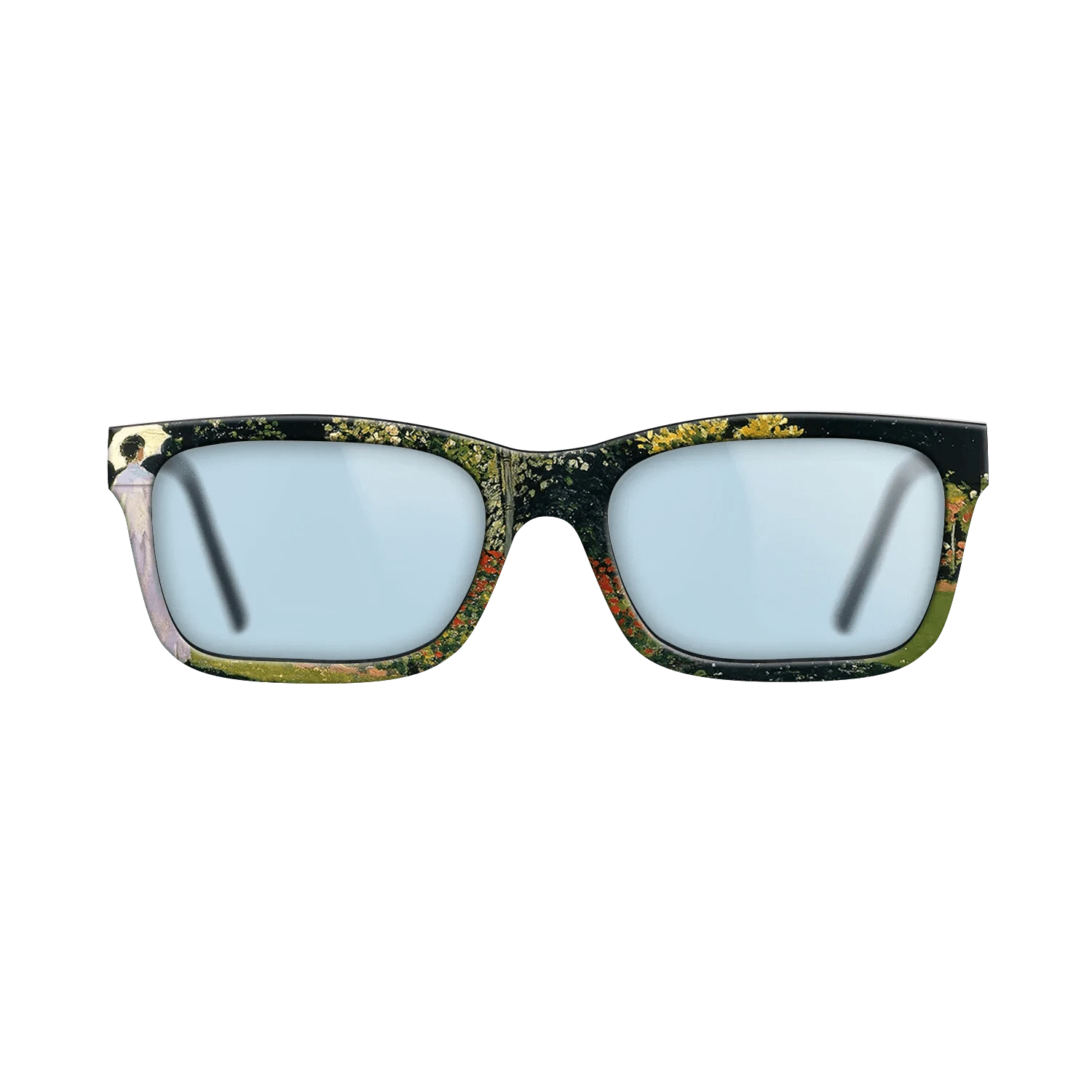 Oil Painting on Straight Grain Walnut: Rococo - Jeanne-Marguerite Lecadre in the Garden, 1866 - Claude Monet - The Sage - Rectangle - 1724 - SIRIS wood optic