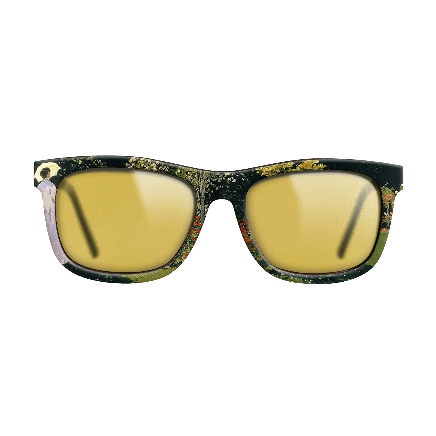 Oil Painting on Straight Grain Walnut: Rococo - Jeanne-Marguerite Lecadre in the Garden, 1866 - Claude Monet - The Hero - Square - 1724 - SIRIS wood optic