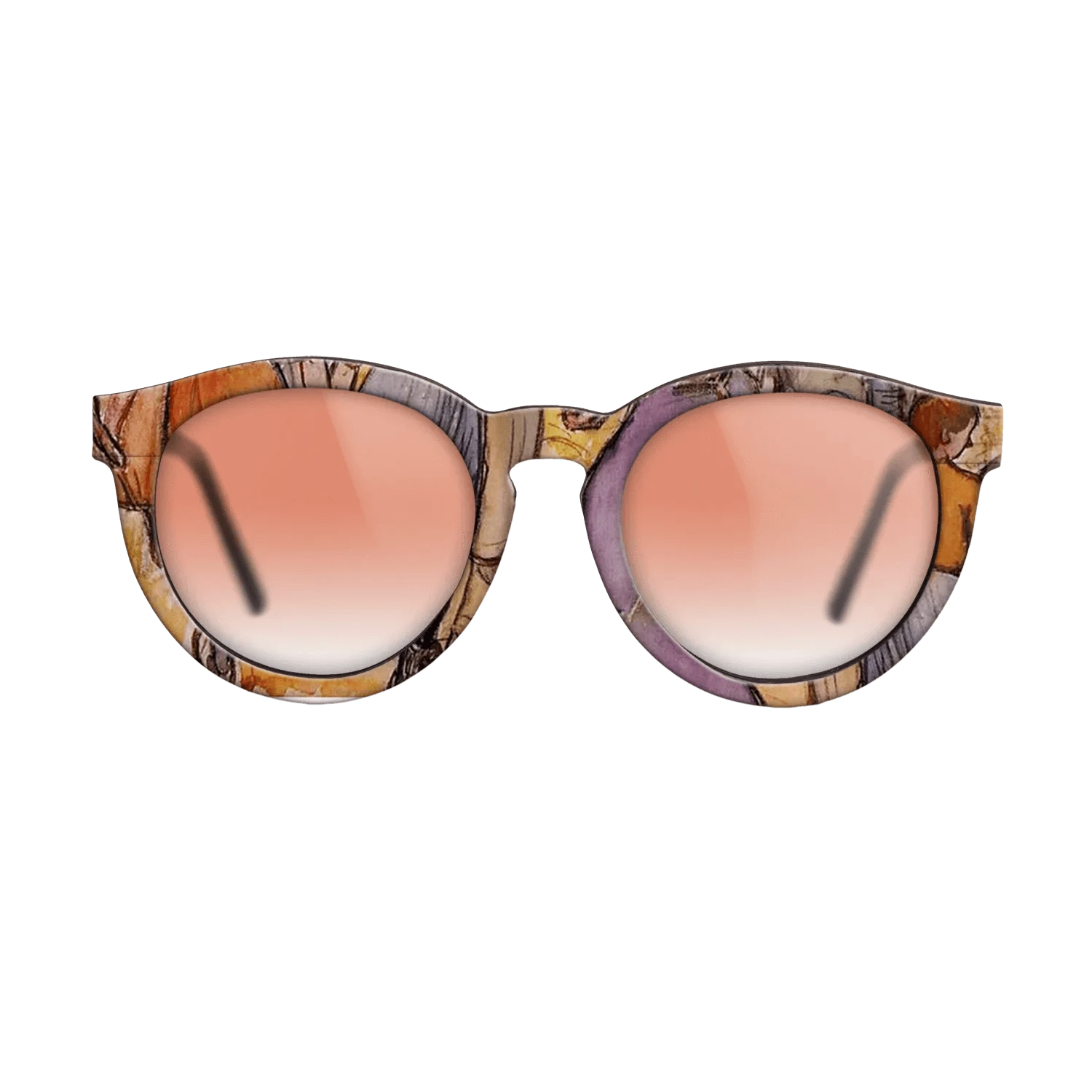 Oil Painting on Straight Grain Walnut: Rococo - La Ronde, 1892 - Camille Pissarro - The Rebel - Round - 1753 - SIRIS wood optic