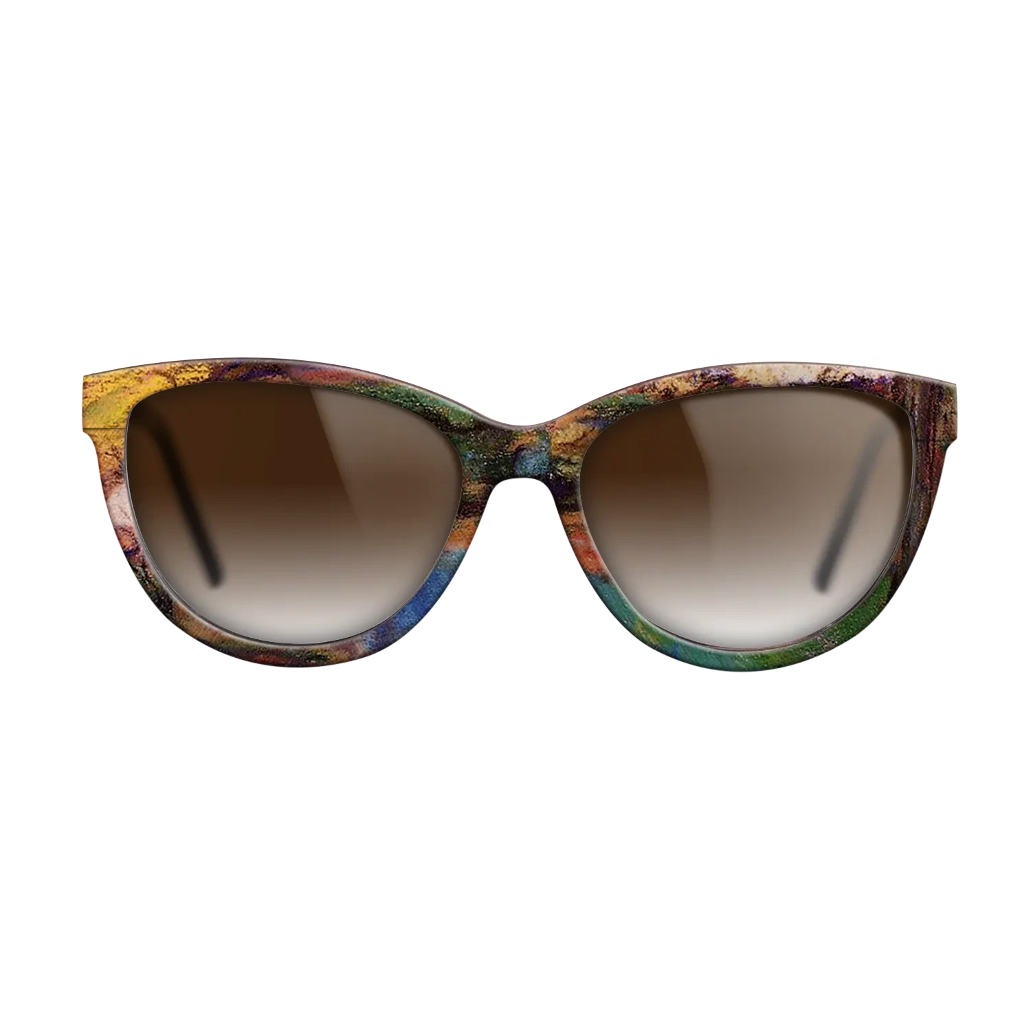 Oil Painting on Straight Grain Walnut: Rococo - Landscape Camille Pissarro - The Maiden - Cat - 1628 - SIRIS wood optic