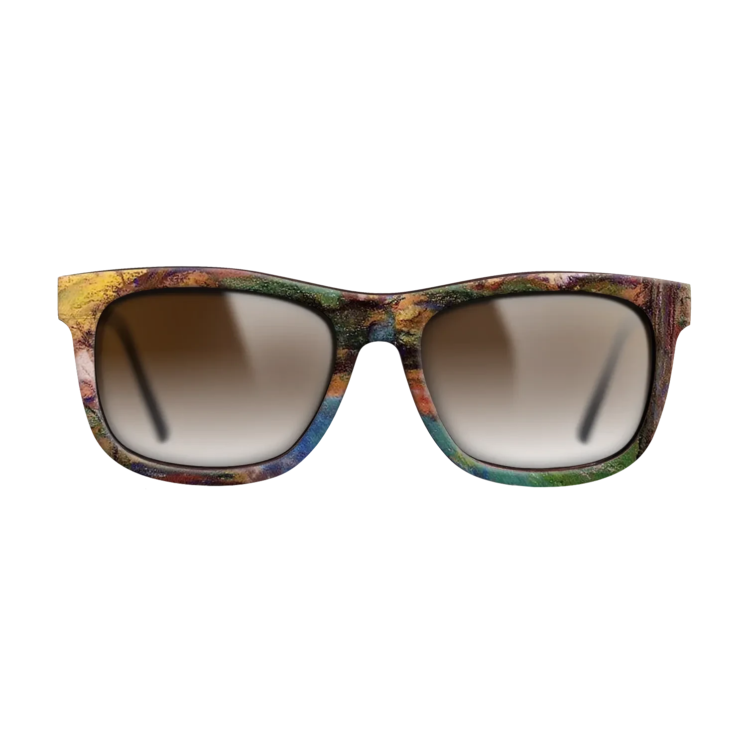 Oil Painting on Straight Grain Walnut: Rococo - Landscape Camille Pissarro - The Hero - Square - 1628 - SIRIS wood optic