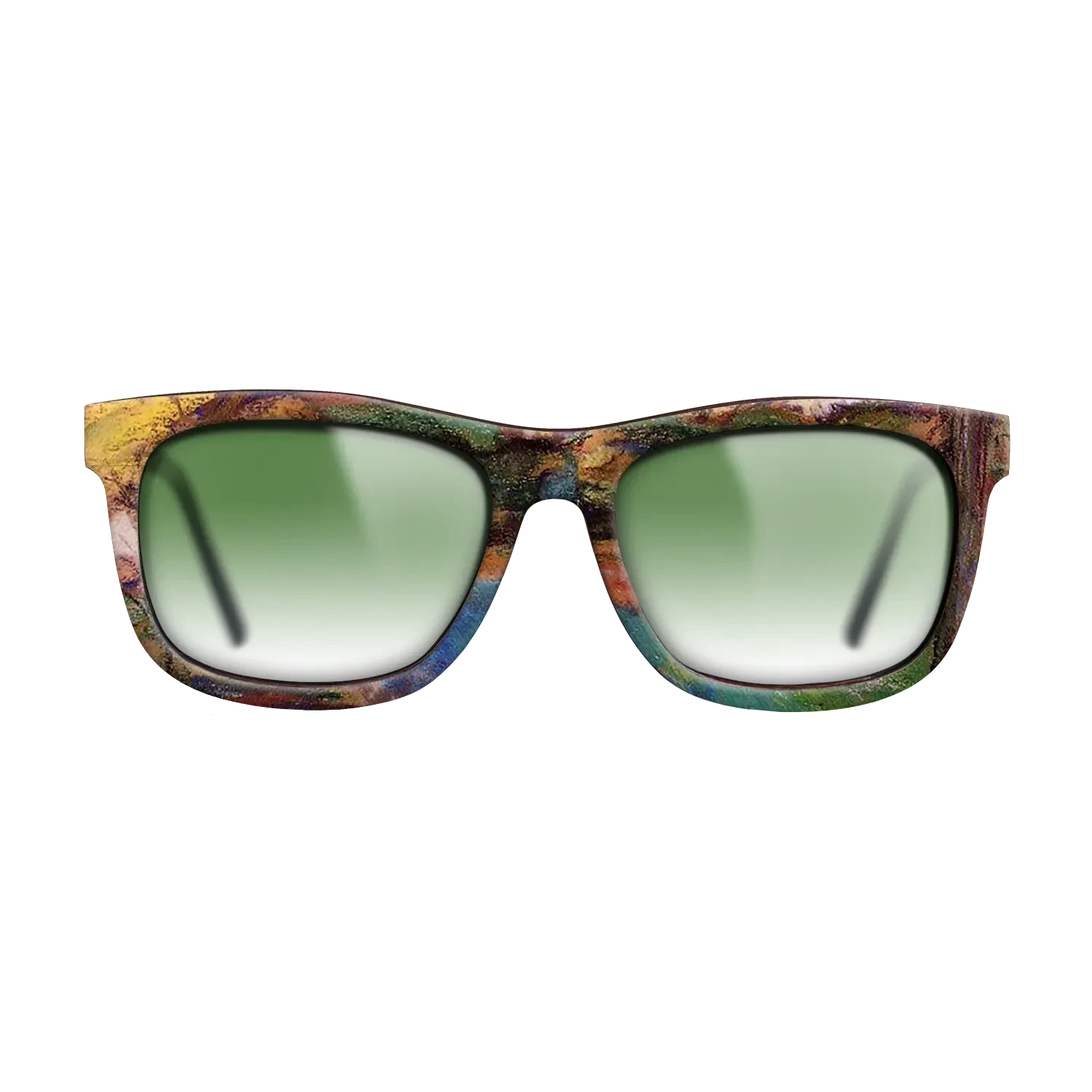 Oil Painting on Straight Grain Walnut: Rococo - Landscape Camille Pissarro - The Hero - Square - 1628 - SIRIS wood optic