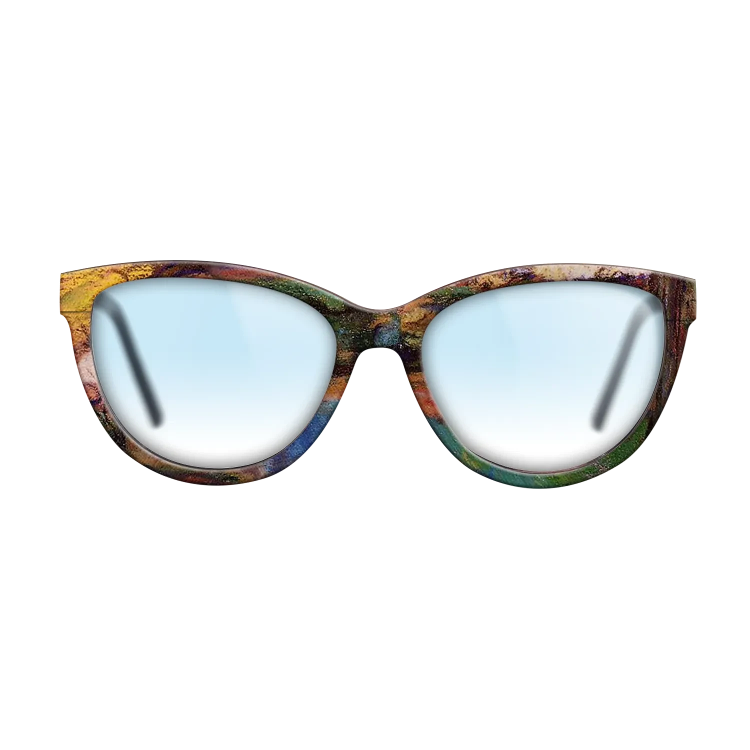 Oil Painting on Straight Grain Walnut: Rococo - Landscape Camille Pissarro - The Maiden - Cat - 1628 - SIRIS wood optic