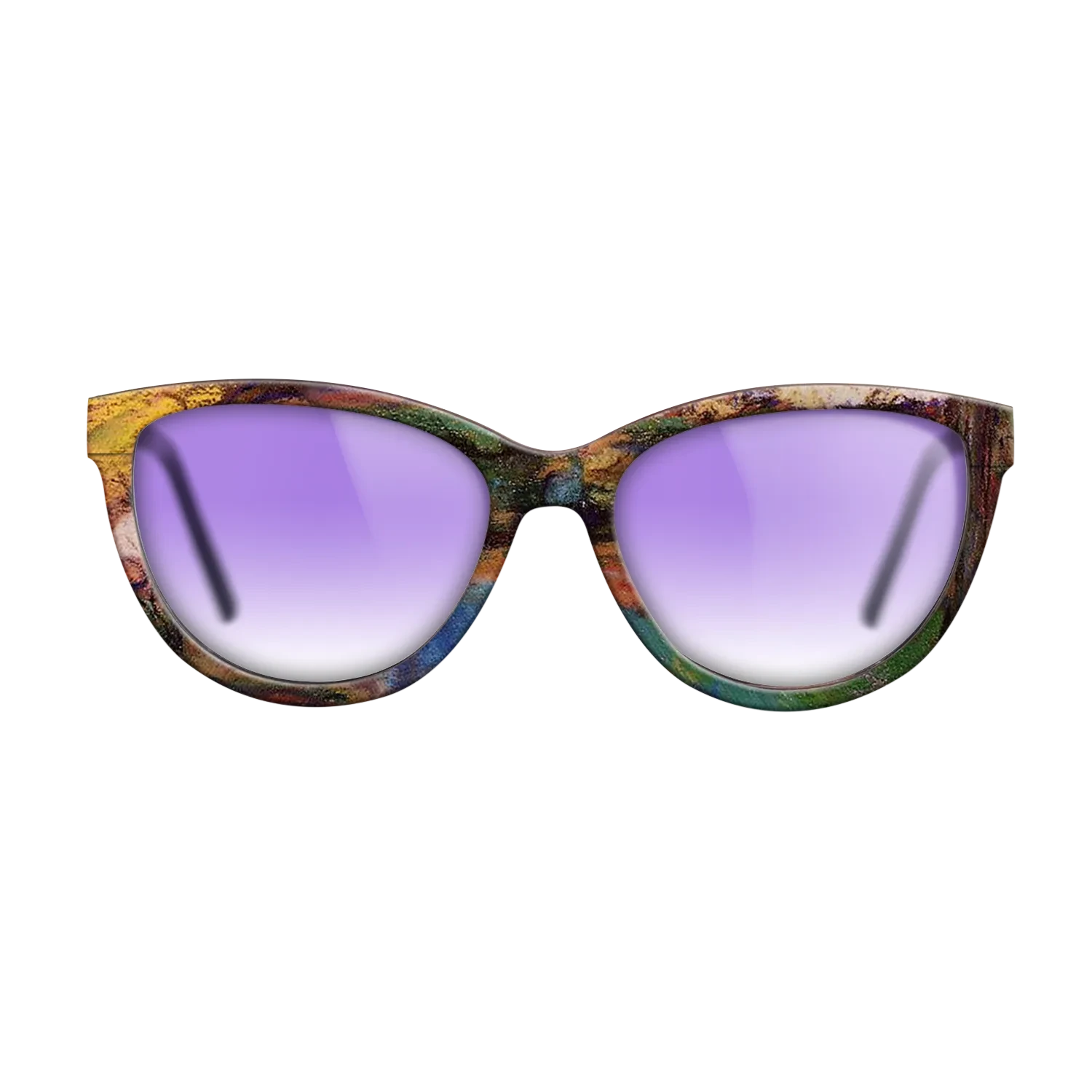 Oil Painting on Straight Grain Walnut: Rococo - Landscape Camille Pissarro - The Maiden - Cat - 1628 - SIRIS wood optic