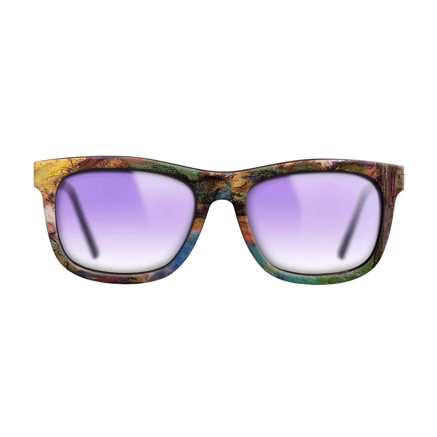 Oil Painting on Straight Grain Walnut: Rococo - Landscape Camille Pissarro - The Hero - Square - 1628 - SIRIS wood optic