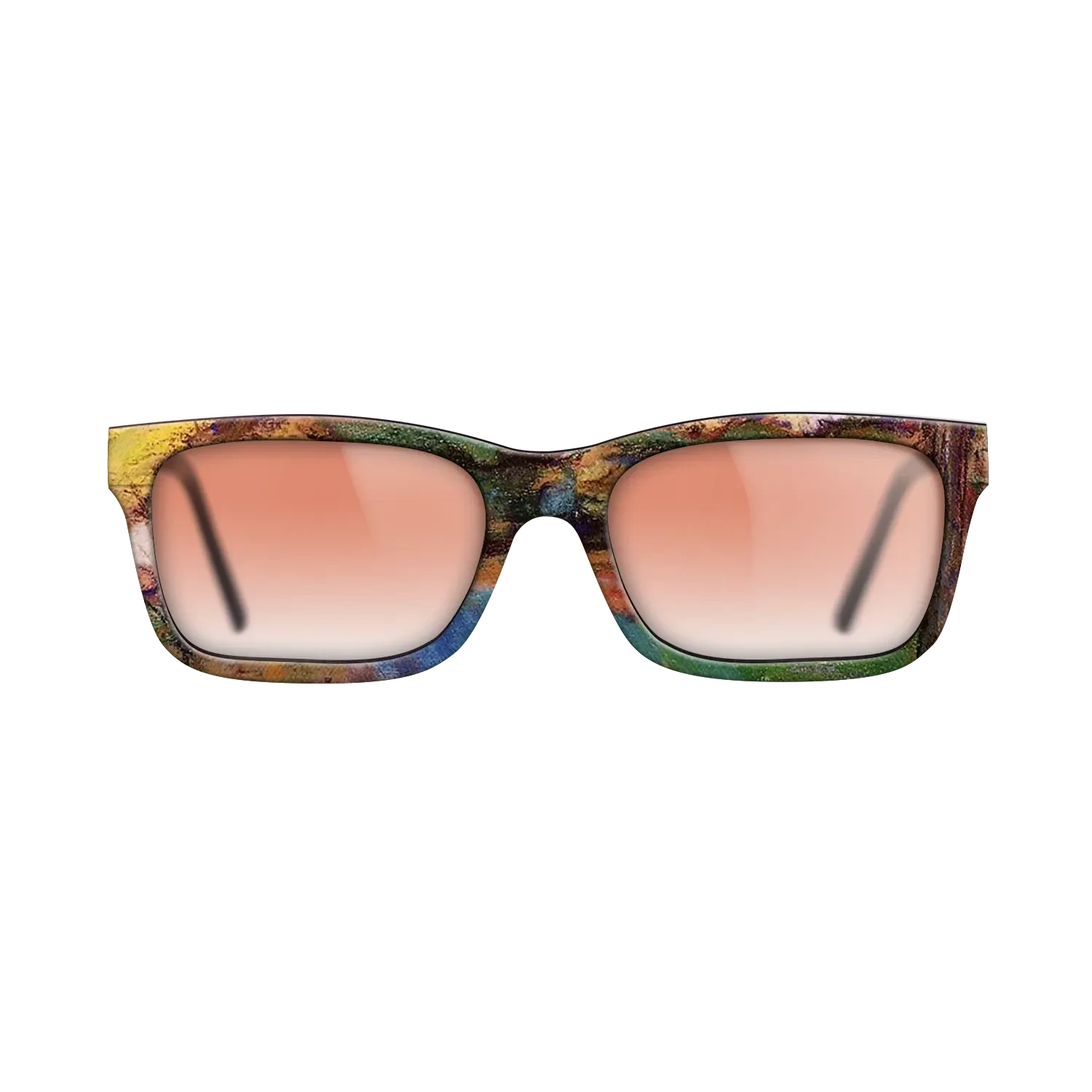 Oil Painting on Straight Grain Walnut: Rococo - Landscape Camille Pissarro - The Sage - Rectangle - 1628 - SIRIS wood optic