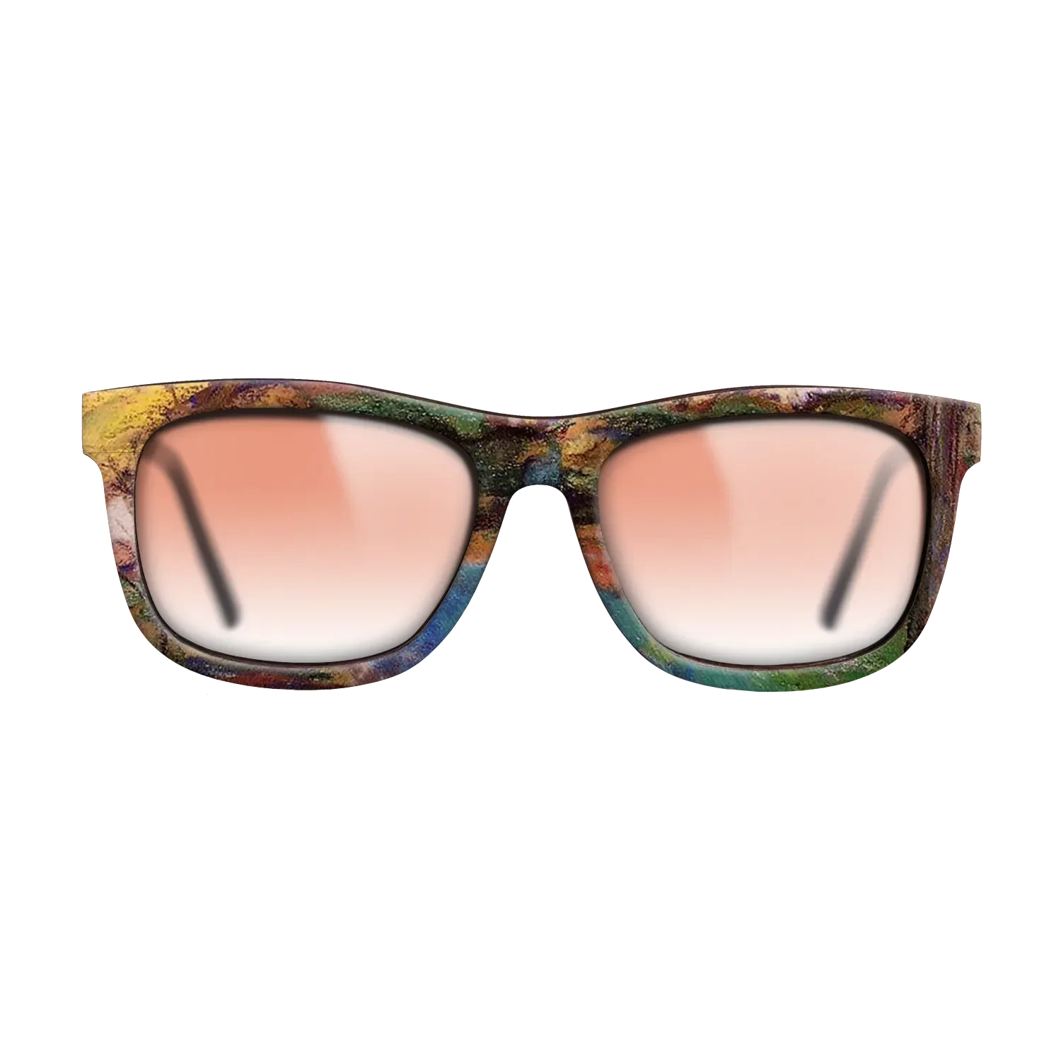 Oil Painting on Straight Grain Walnut: Rococo - Landscape Camille Pissarro - The Hero - Square - 1628 - SIRIS wood optic