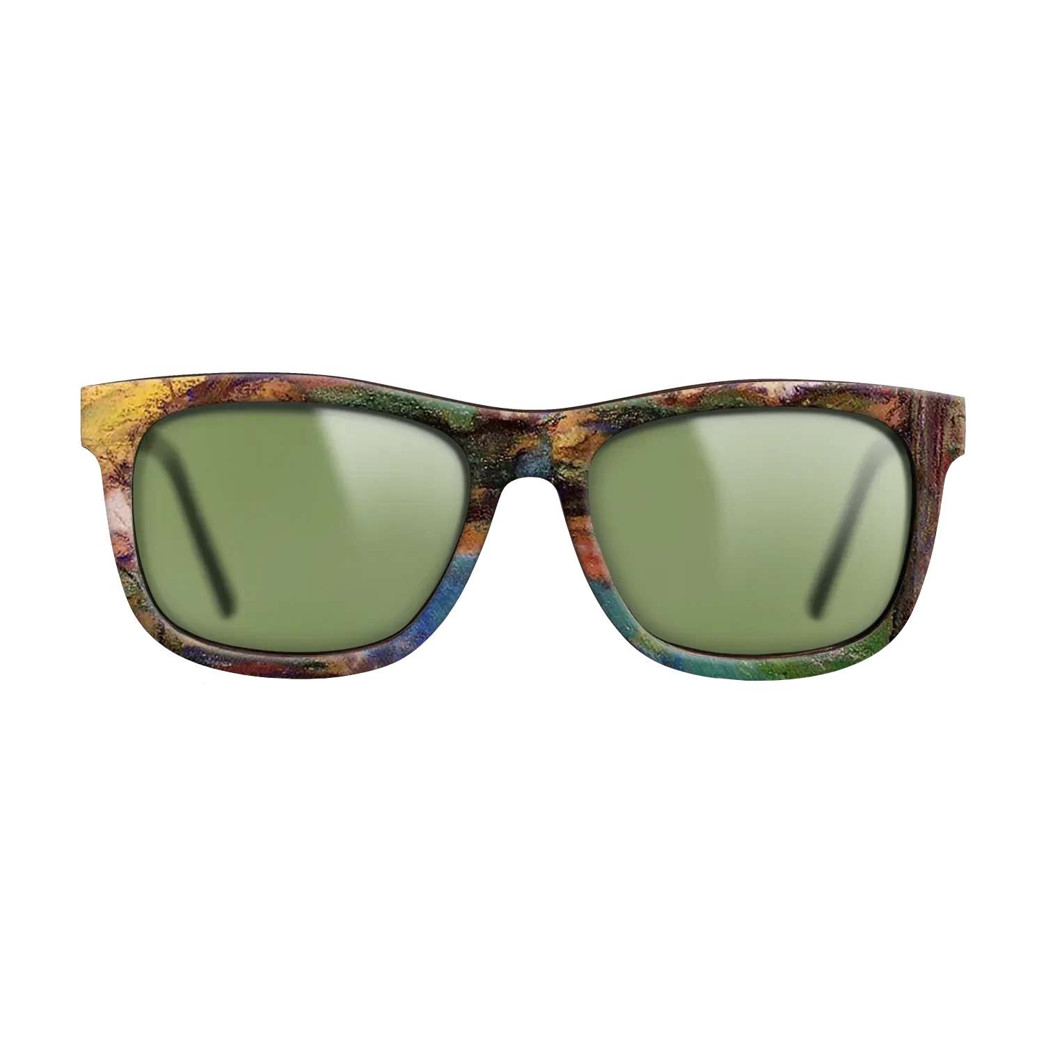 Oil Painting on Straight Grain Walnut: Rococo - Landscape Camille Pissarro - The Hero - Square - 1628 - SIRIS wood optic