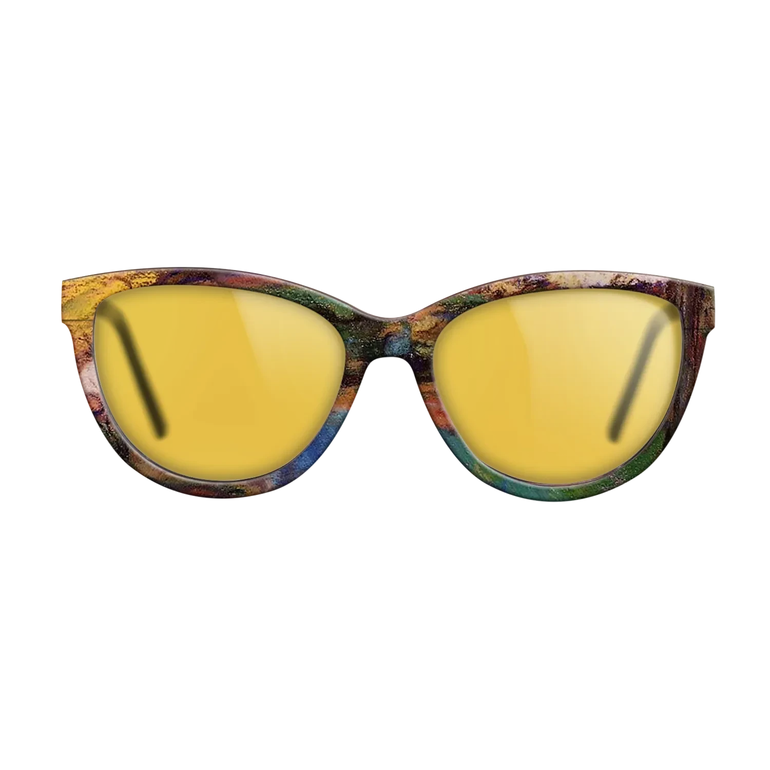 Oil Painting on Straight Grain Walnut: Rococo - Landscape Camille Pissarro - The Maiden - Cat - 1628 - SIRIS wood optic