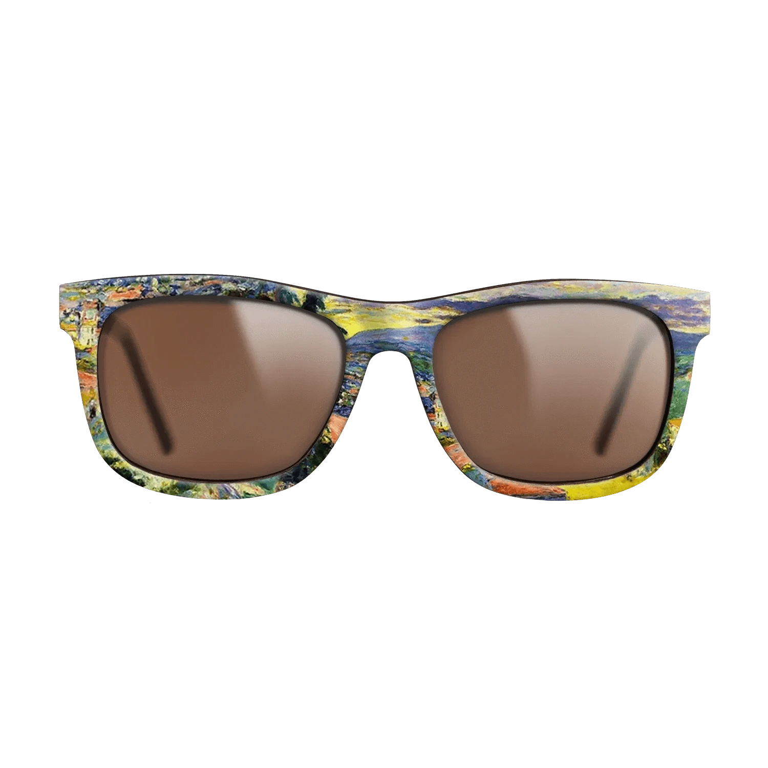 Oil Painting on Straight Grain Walnut: Rococo - Landscape at Le Cannet, c.1938 - Pierre Bonnard - The Hero - Square - 1890 - SIRIS wood optic