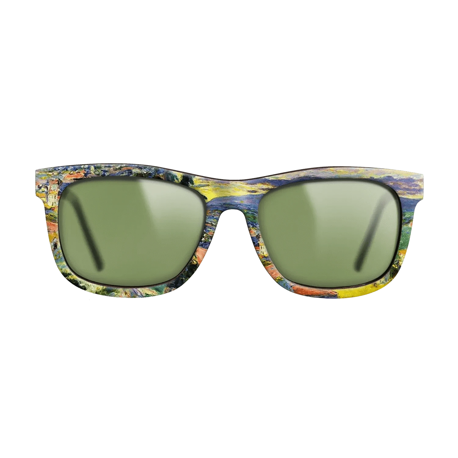 Oil Painting on Straight Grain Walnut: Rococo - Landscape at Le Cannet, c.1938 - Pierre Bonnard - The Hero - Square - 1890 - SIRIS wood optic