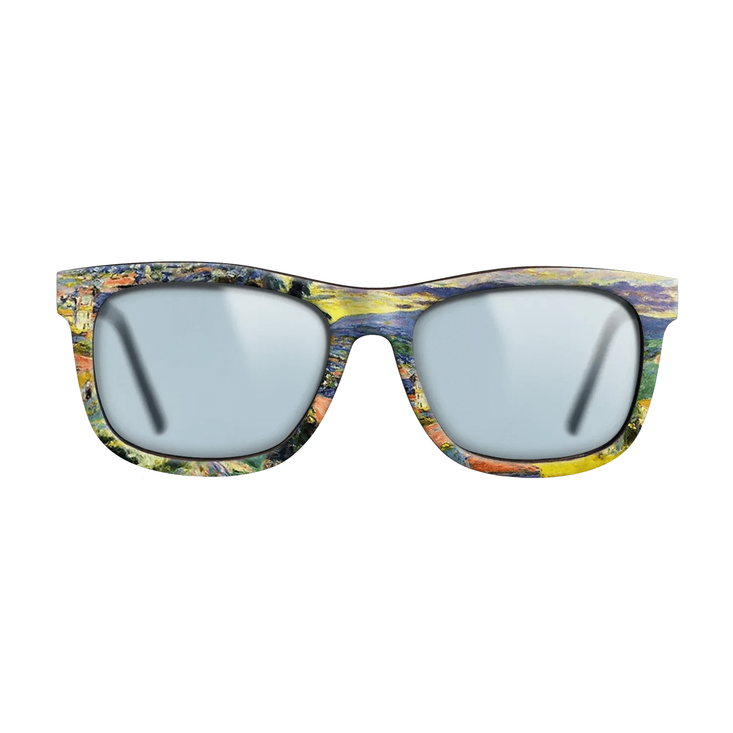 Oil Painting on Straight Grain Walnut: Rococo - Landscape at Le Cannet, c.1938 - Pierre Bonnard - The Hero - Square - 1890 - SIRIS wood optic