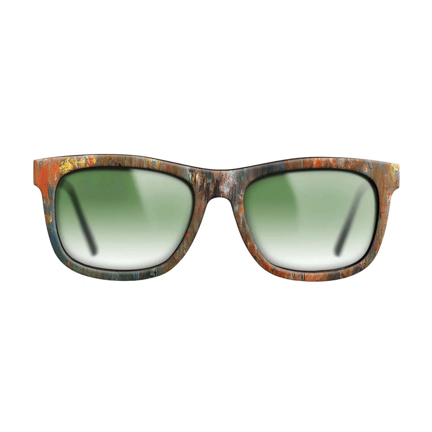 Oil Painting on Straight Grain Walnut: Rococo - Leicester Square at Night, 1901 - Claude Monet - The Hero - Square - 1153 - SIRIS wood optic