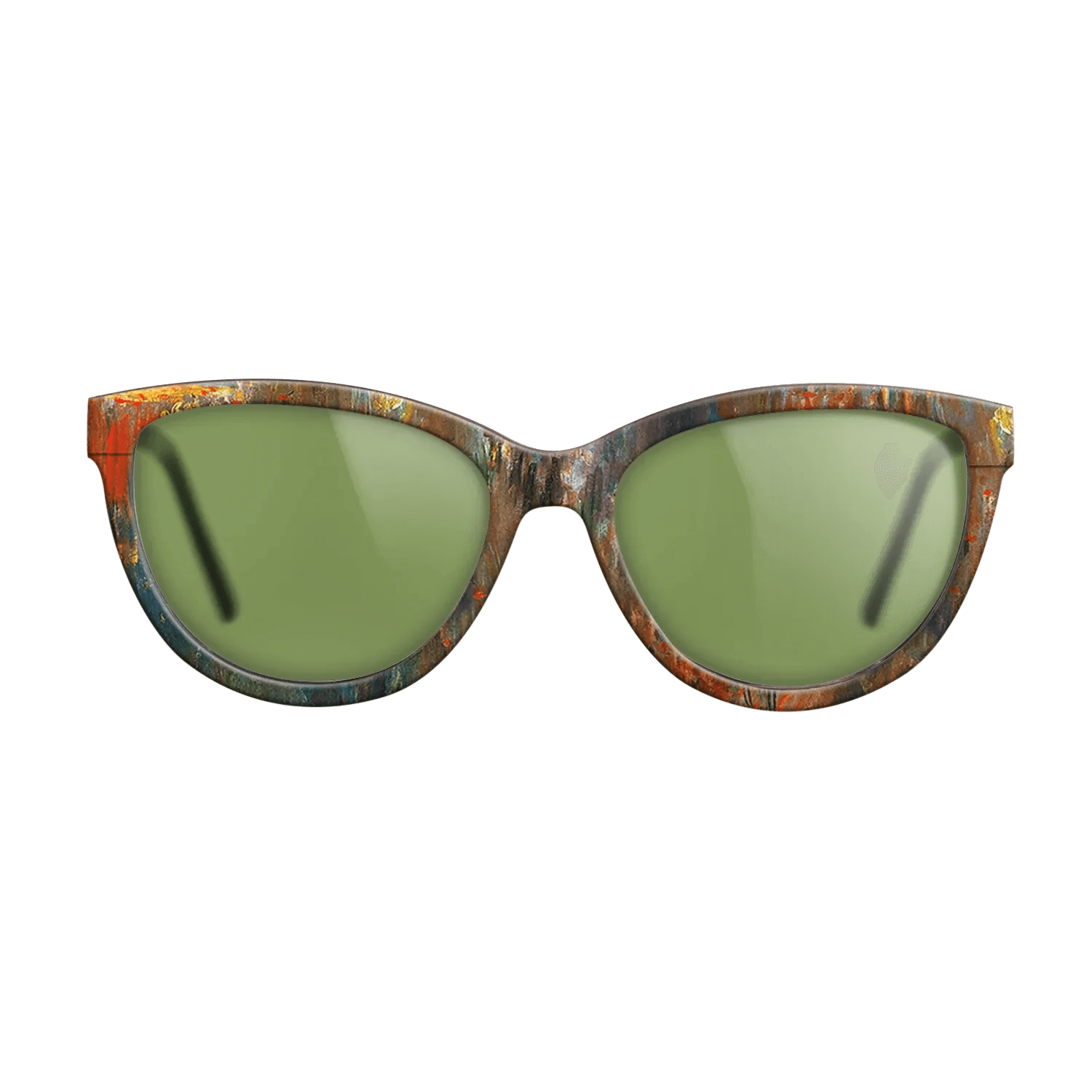 Oil Painting on Straight Grain Walnut: Rococo - Leicester Square at Night, 1901 - Claude Monet - The Maiden - Cat - 1153 - SIRIS wood optic