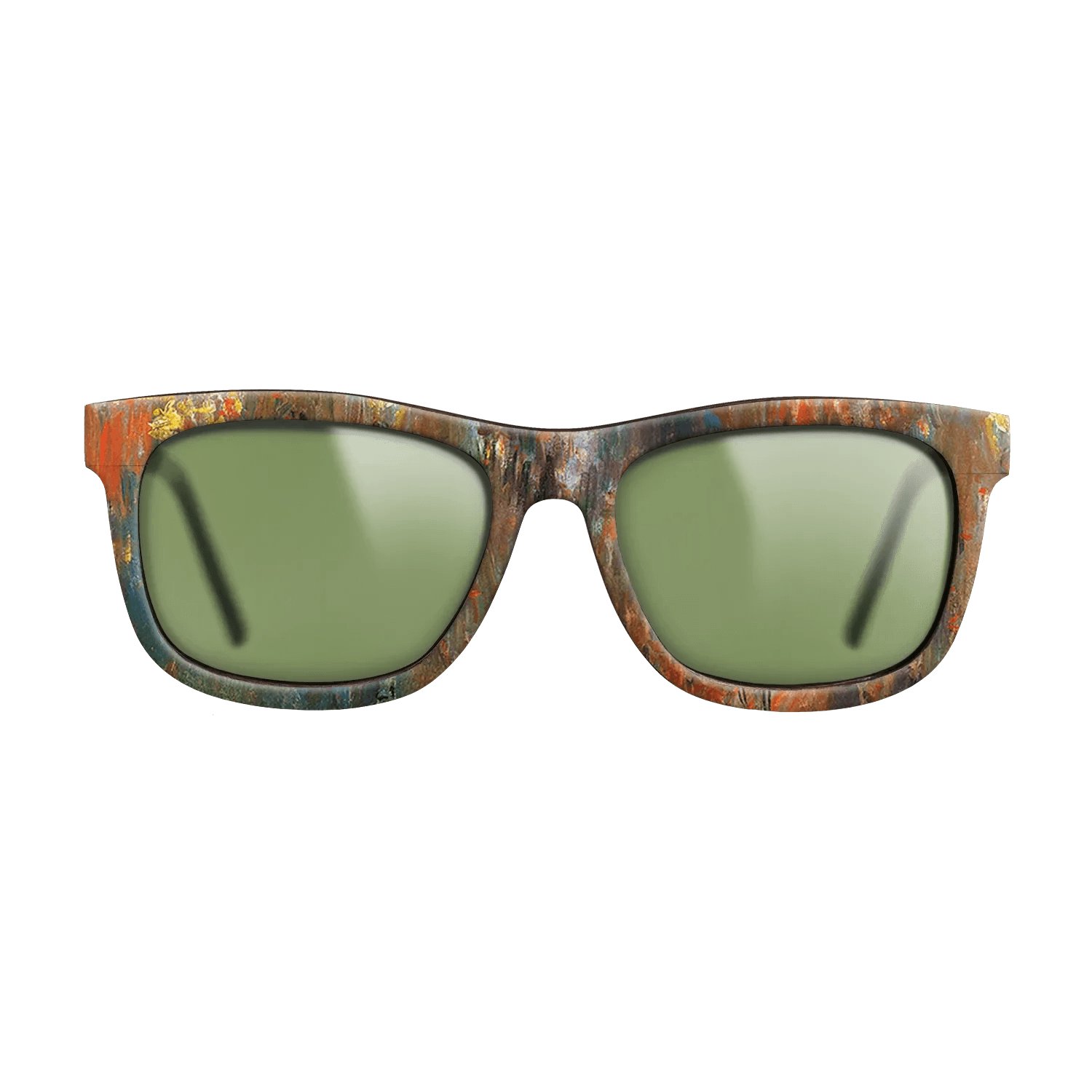 Oil Painting on Straight Grain Walnut: Rococo - Leicester Square at Night, 1901 - Claude Monet - The Hero - Square - 1153 - SIRIS wood optic