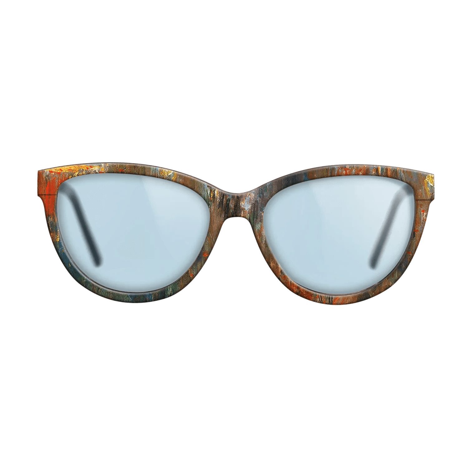 Oil Painting on Straight Grain Walnut: Rococo - Leicester Square at Night, 1901 - Claude Monet - The Maiden - Cat - 1153 - SIRIS wood optic