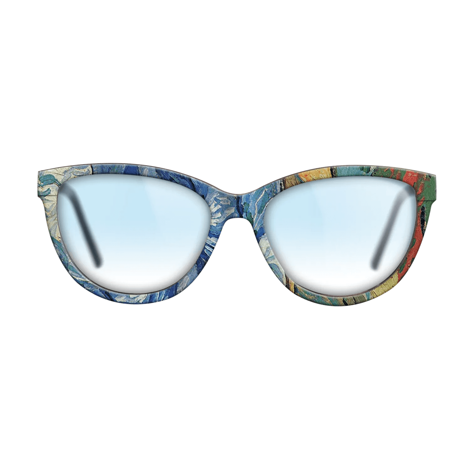 Oil Painting on Straight Grain Walnut: Rococo - Les Alpilles, Mountain Landscape near South-Reme, 1889 - Vincent van Gogh - The Maiden - Cat - 925 - SIRIS wood optic