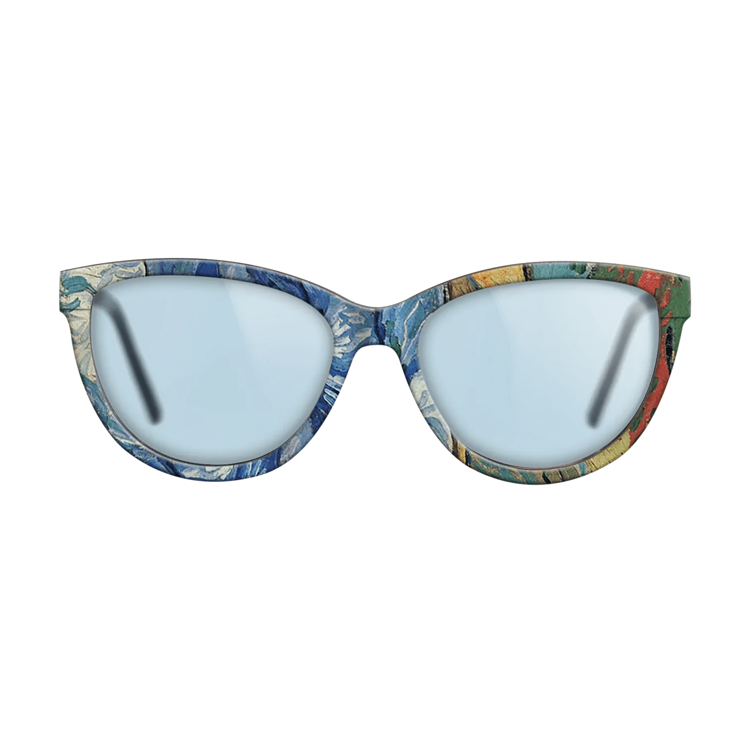 Oil Painting on Straight Grain Walnut: Rococo - Les Alpilles, Mountain Landscape near South-Reme, 1889 - Vincent van Gogh - The Maiden - Cat - 925 - SIRIS wood optic