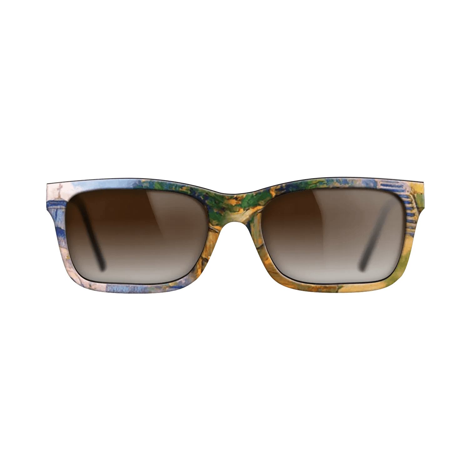 Oil Painting on Straight Grain Walnut: Rococo - Namaiesti Monastery, 1901 - Nicolae Vermont - The Sage - Rectangle - 776 - SIRIS wood optic