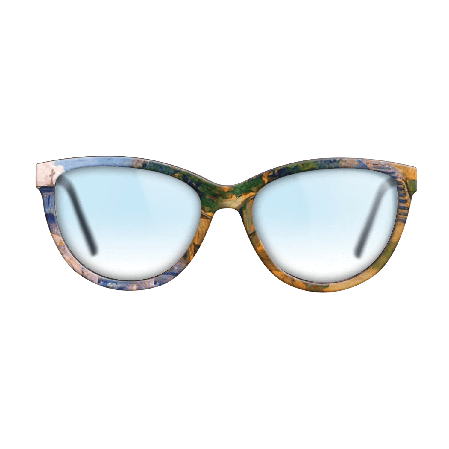 Oil Painting on Straight Grain Walnut: Rococo - Namaiesti Monastery, 1901 - Nicolae Vermont - The Maiden - Cat - 776 - SIRIS wood optic