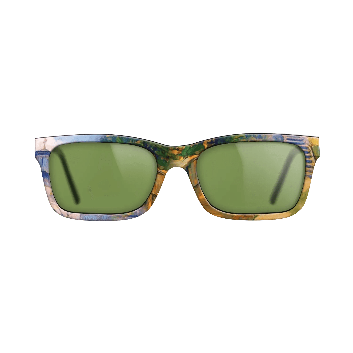 Oil Painting on Straight Grain Walnut: Rococo - Namaiesti Monastery, 1901 - Nicolae Vermont - The Sage - Rectangle - 776 - SIRIS wood optic